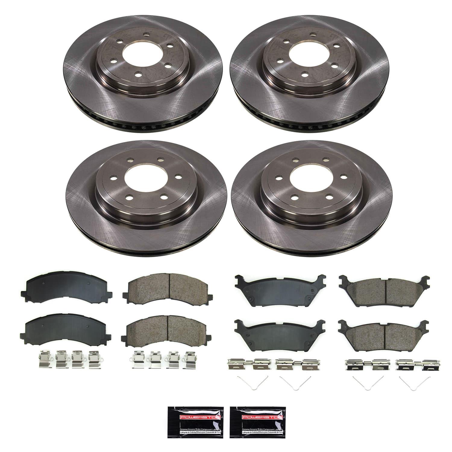 Power Stop 2022 Lincoln Navigator Front and Rear Autospecialty Brake Kit (1x psbKOE8764, 1x psbKOE8744) thumbnail 6