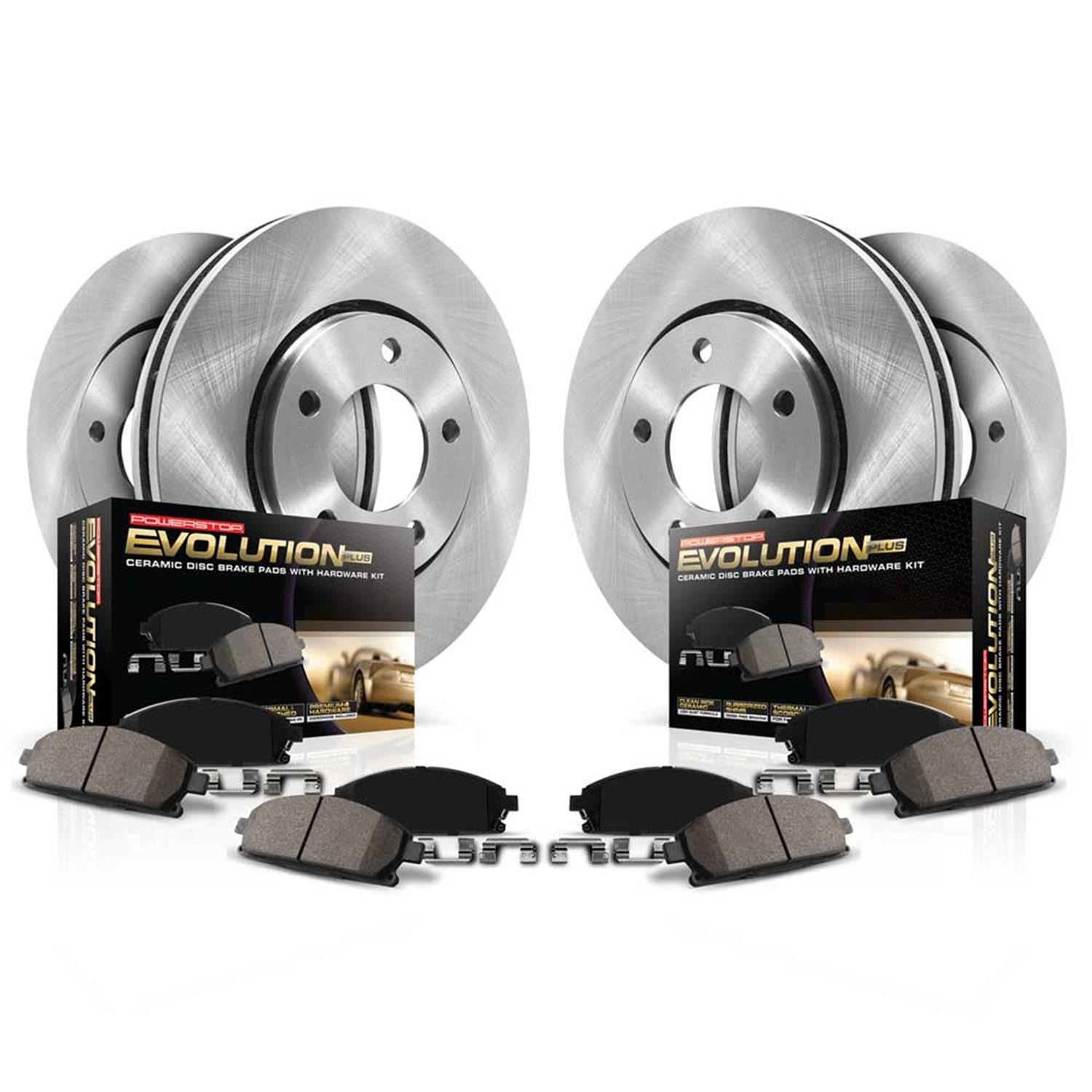 PowerStop Z17 Evolution Plus Stock Replacement Brake Kits for 2023-2024 SILVERADO 1500, 2021-2024 TAHOE - KOE8939 Rotor and Pad Combo, Replacement, Front and Rear, Solid Surface Rotors, Ceramic Pads, Z17, Chevrolet, Kit thumbnail 8