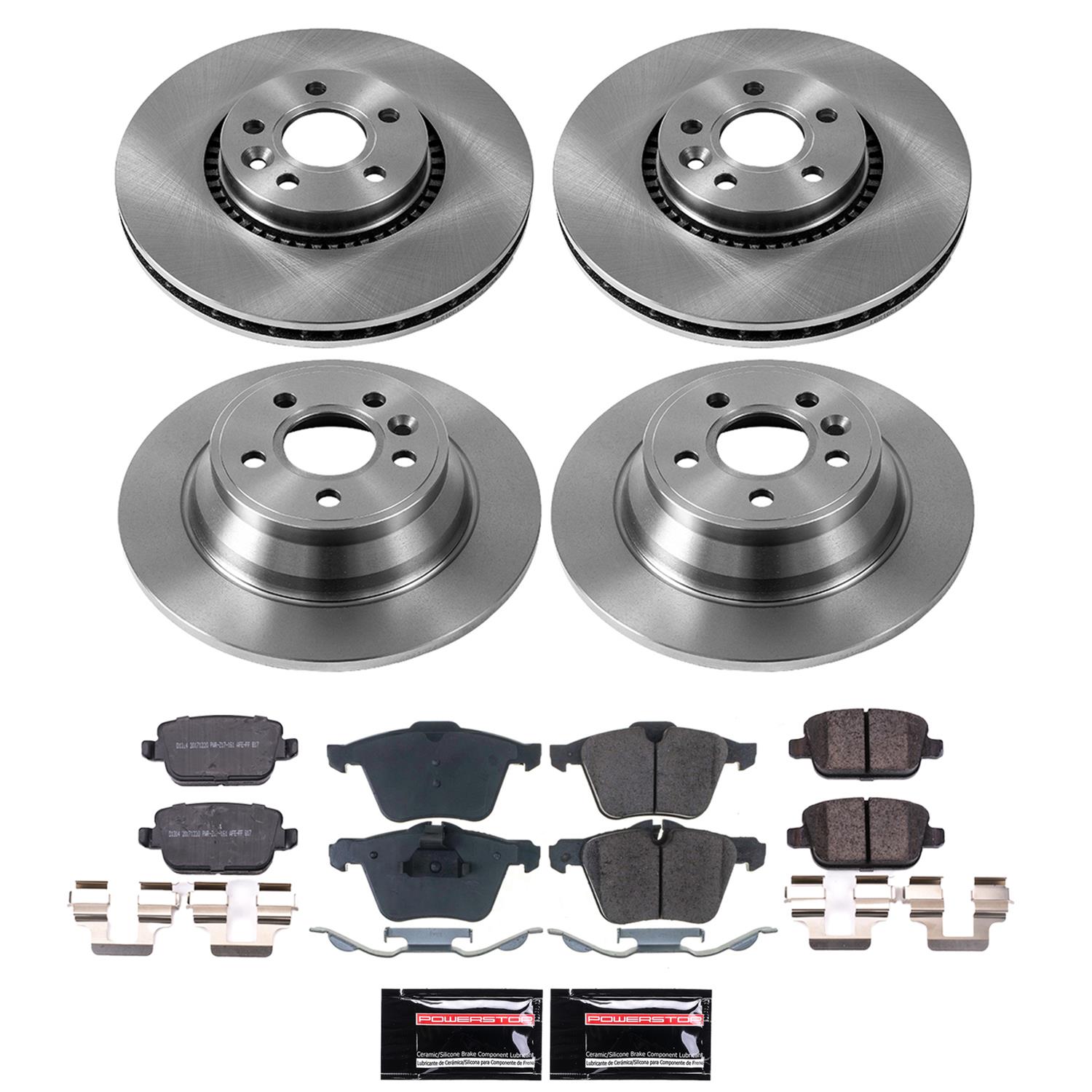 Power Stop 07-08 Volvo S80 Front and Rear Autospecialty Brake Kit (1x psbKOE5341, 1x psbKOE5613) thumbnail 4
