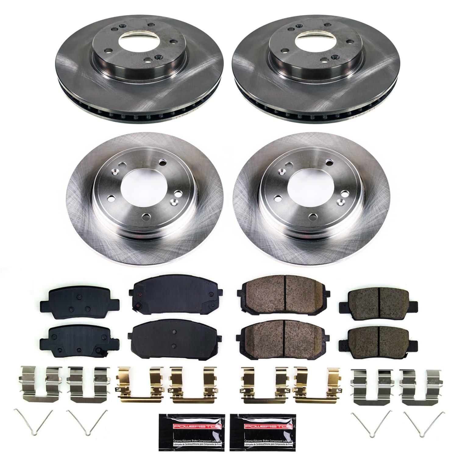Power Stop 21-23 Hyundai Elantra Front and Rear Autospecialty Brake Kit (1x psbKOE8748, 1x psbKOE9106) thumbnail 4