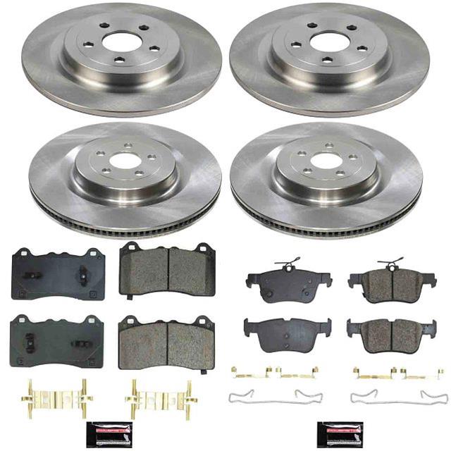 PowerStop Z17 Evolution Plus Stock Replacement Brake Kits KOE9270 AUTOSPECIALTY BRAKE KIT, Ford Mustang Mach-E 2021-2024, Front and Rear
