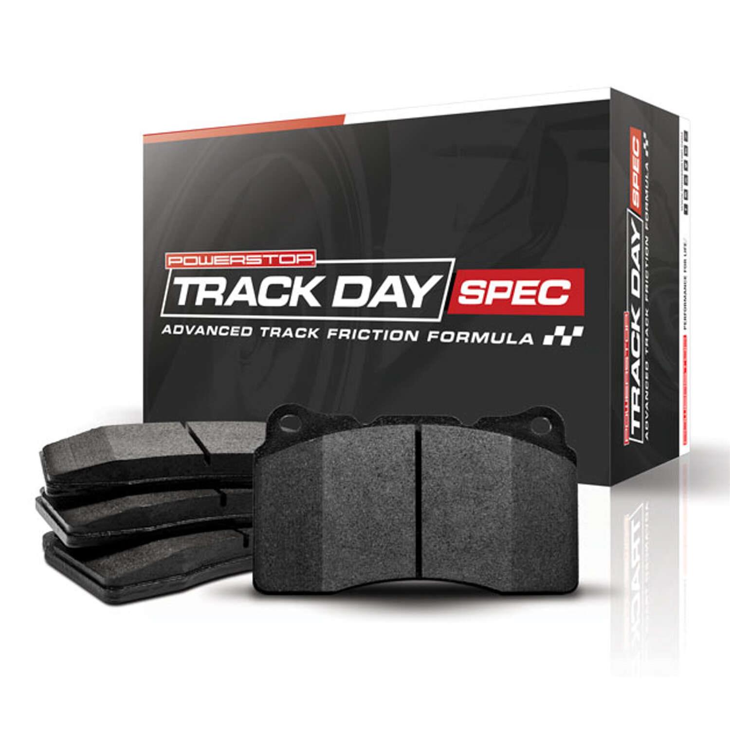 Power Stop 17-18 Fiat 124 Spider Front Track Day SPEC Brake Pads thumbnail 4