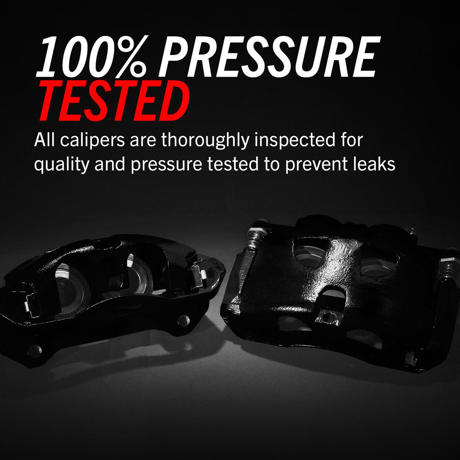 PowerStop Performance Powdercoated Brake Calipers for 2010-2021 EXPEDITION, NAVIGATOR, 2010-2011 F-150 - S5236BLK Disc Caliper, Performance, Cast Iron, Black Powdercoated, 2-Piston, Ford, Lincoln, Front, Pair thumbnail 6