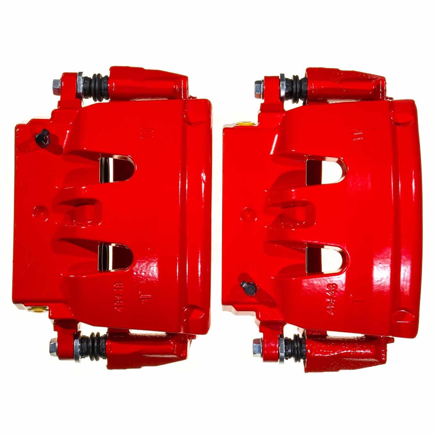 Power Stop 18-22 Jeep Wrangler Front Red Caliper w/Bracket - Pair thumbnail 8