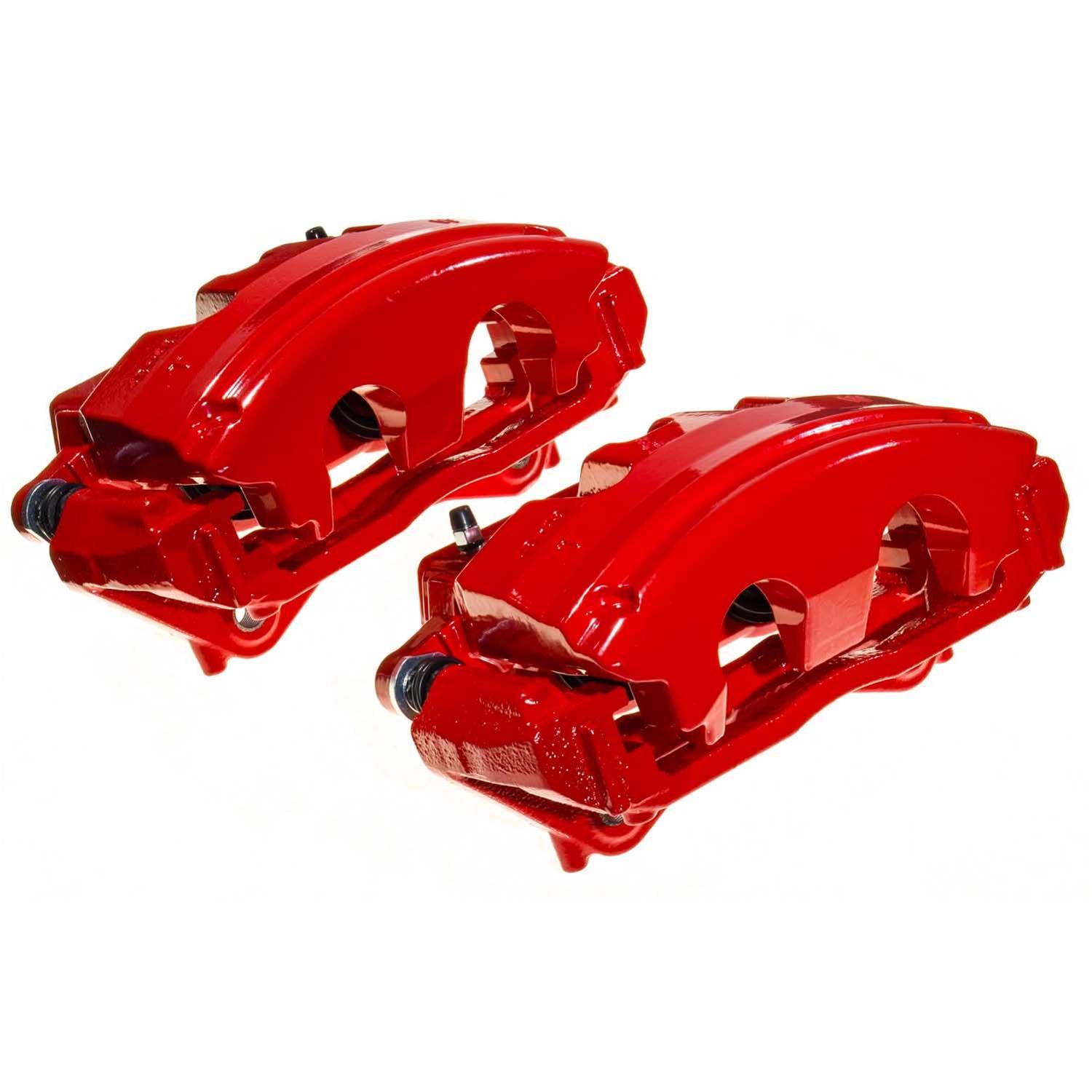 Power Stop 18-22 Jeep Wrangler Front Red Caliper w/Bracket - Pair thumbnail 9