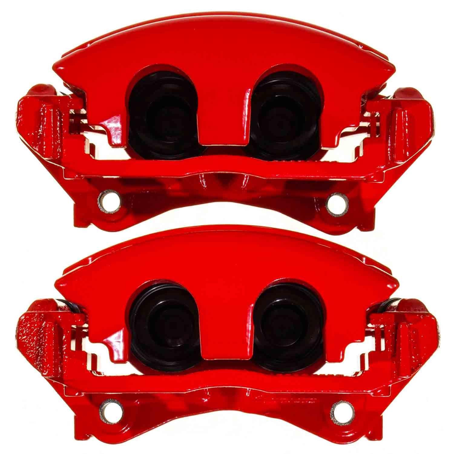 Power Stop 18-22 Jeep Wrangler Front Red Caliper w/Bracket - Pair thumbnail 6