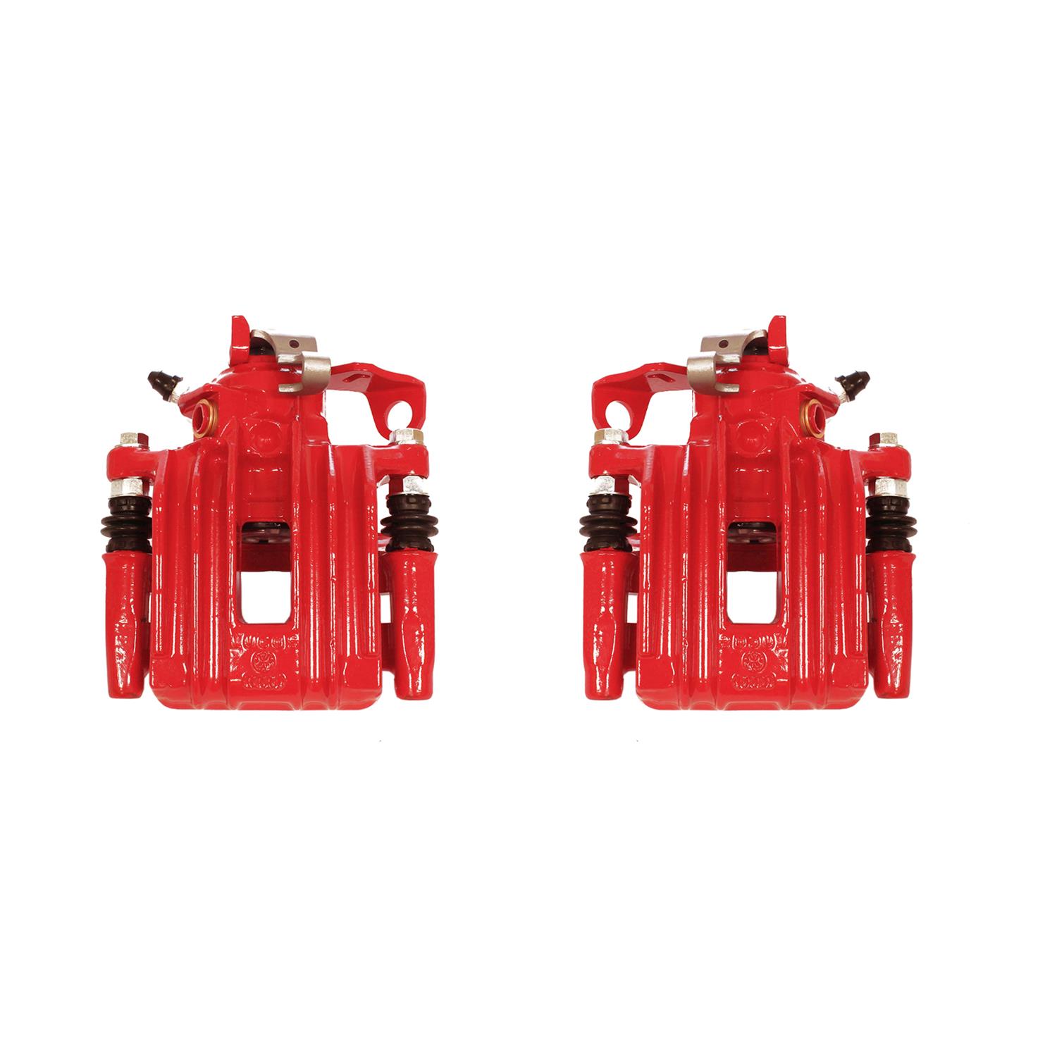 PowerStop Performance Powdercoated Brake Calipers for 2000-2010 BEETLE, 2000-2006 GOLF, 2005-2006 TT - S2576 Disc Caliper, Power Stop Red Performance, Rear, Volkswagen, Pair thumbnail 5