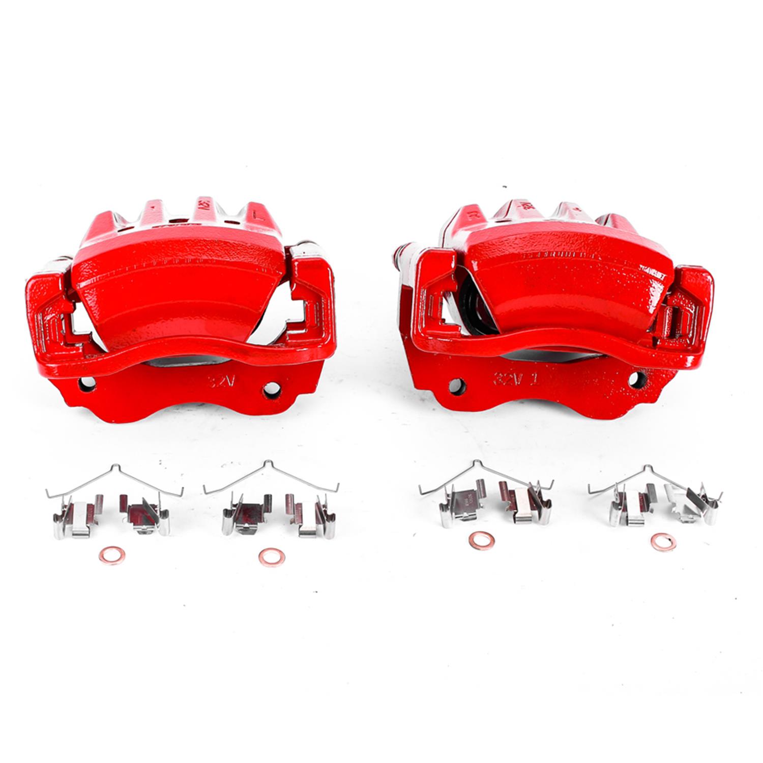 PowerStop Front Red Calipers | 2003–2004 Infiniti M45 (S2870) main image 1