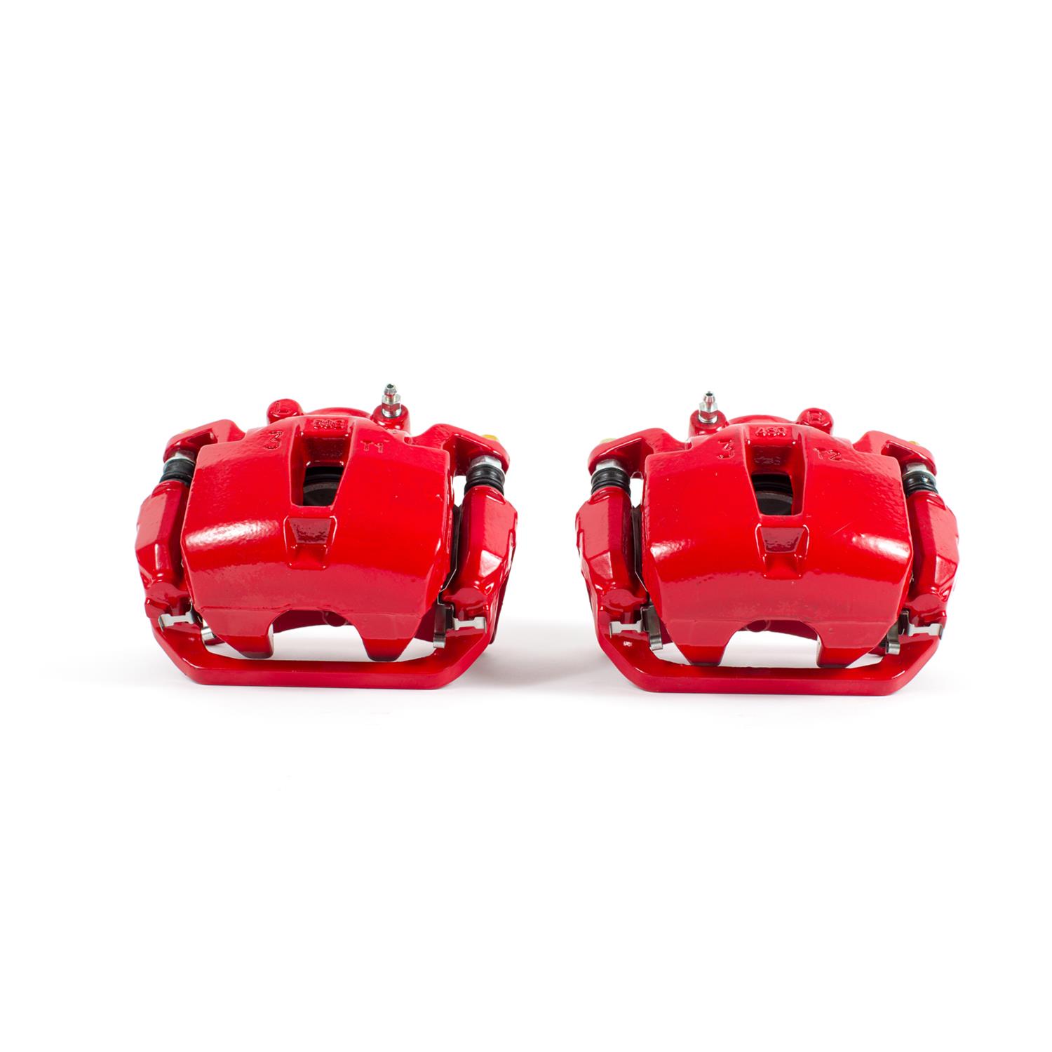 Pair Power Stop S5118A Power-Coated Red Performance Caliper 