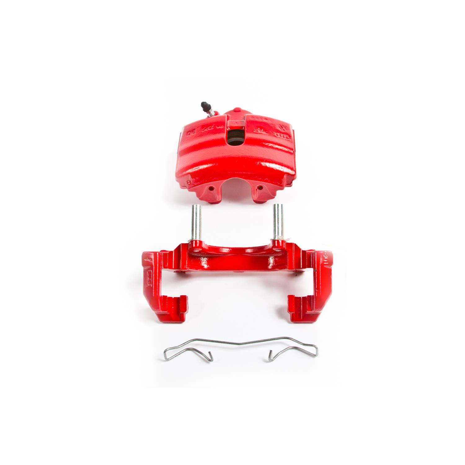 PowerStop Z23 Evolution Sport Brake Upgrade Kits with Calipers KC4623 Rotors, Pads, Red Calipers, Drilled/Slotted Rotors, Pads, Front, Audi, Volkswagen, Kit thumbnail 5