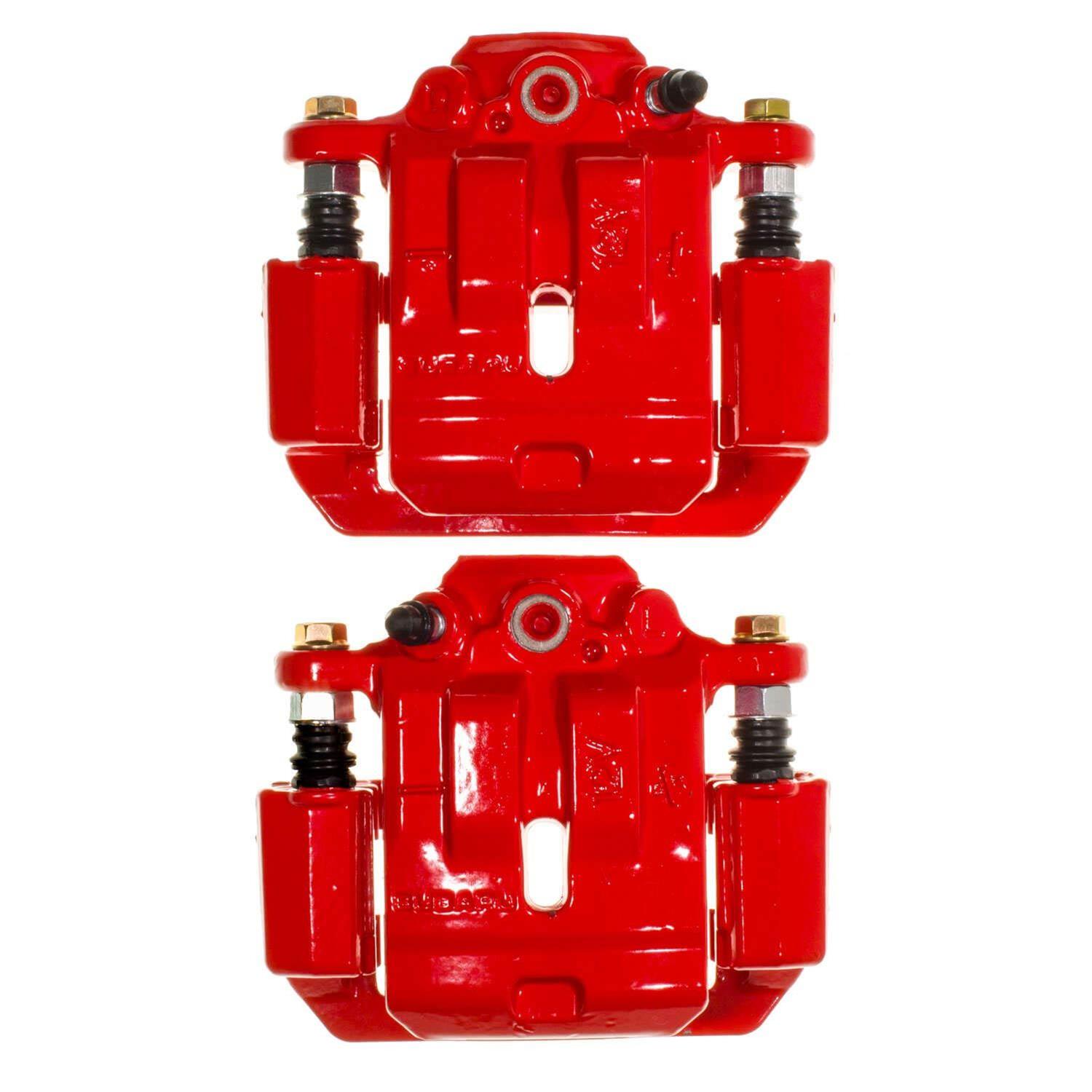 Power Stop 08-14 Subaru Tribeca Rear Red Caliper w/Bracket - Pair thumbnail 9