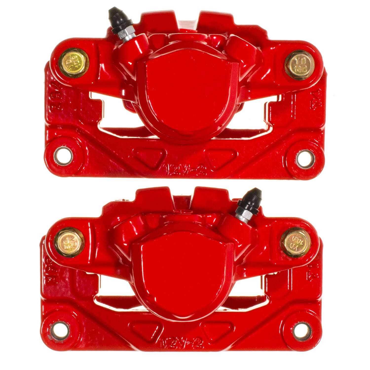 Power Stop 08-14 Subaru Tribeca Rear Red Caliper w/Bracket - Pair thumbnail 2