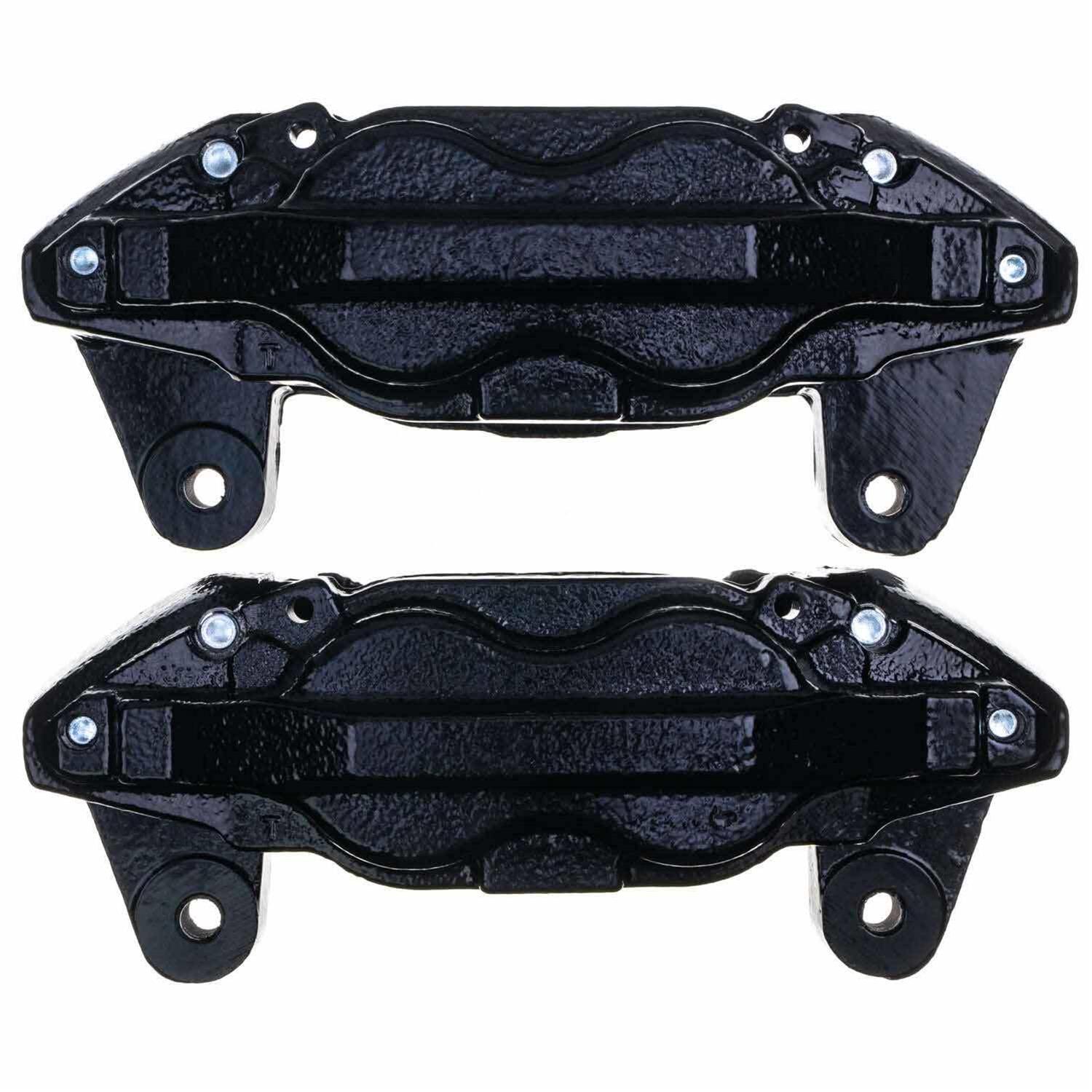Power Stop S3274BLK Front Brake Calipers - High-Temp Black Powder Coated Pair For Toyota Sequoia & Tundra