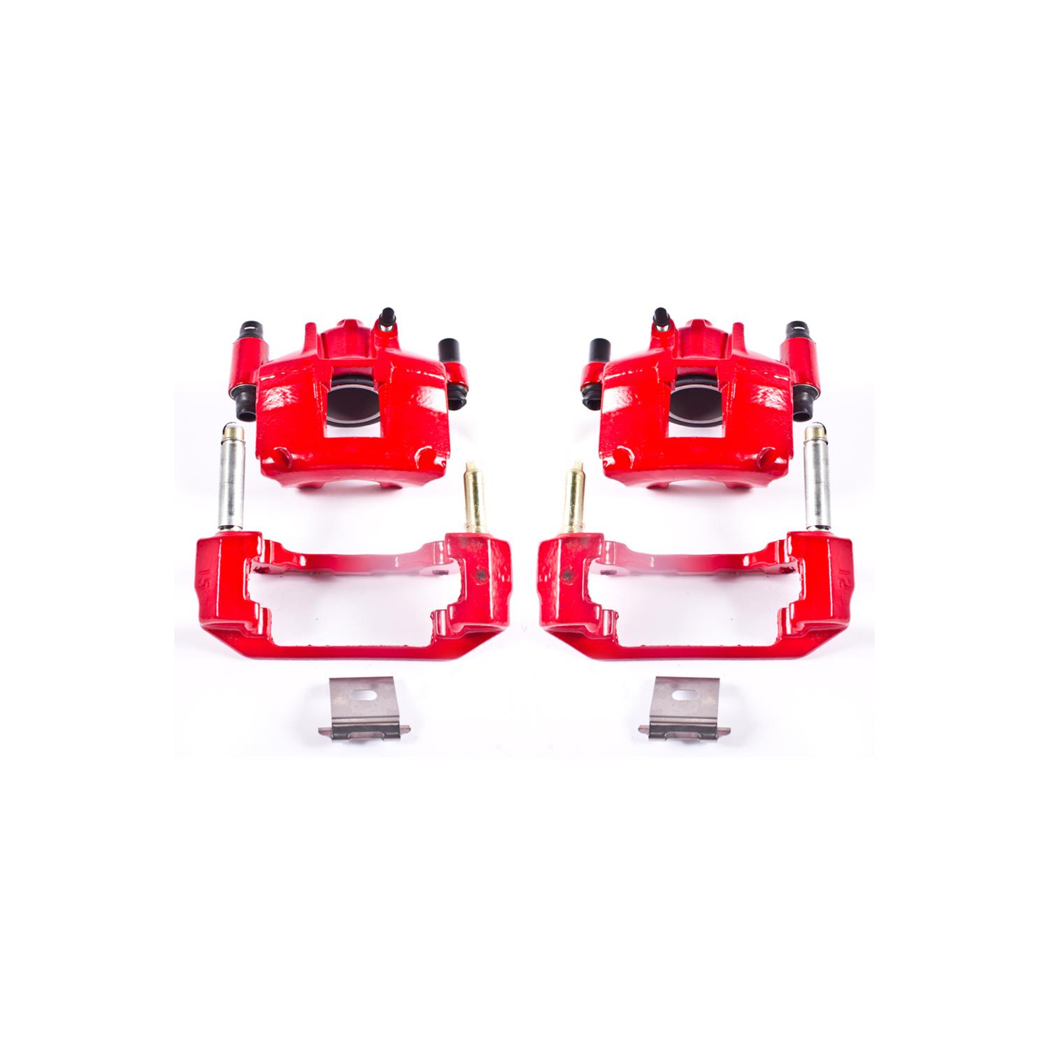 Power Stop 94-98 Ford Mustang Front Red Calipers w/Brackets - Pair thumbnail 2