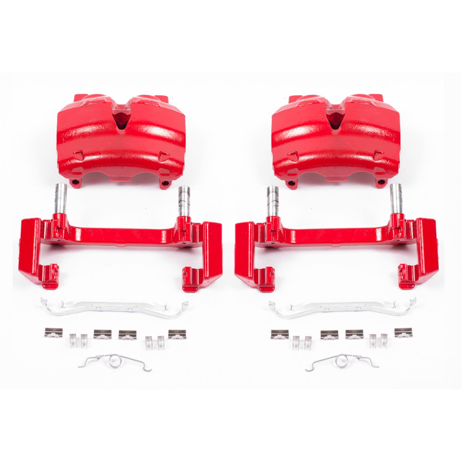 PowerStop Z23 Evolution Sport Brake Upgrade Kits with Calipers for 2002-2006 EXPEDITION, 2003-2006 NAVIGATOR - KC1934 Disc Kits, Calipers, Front and Rear, Cross-drilled/Slotted Rotors, Red Calipers, Ford, Lincoln, Kit thumbnail 4