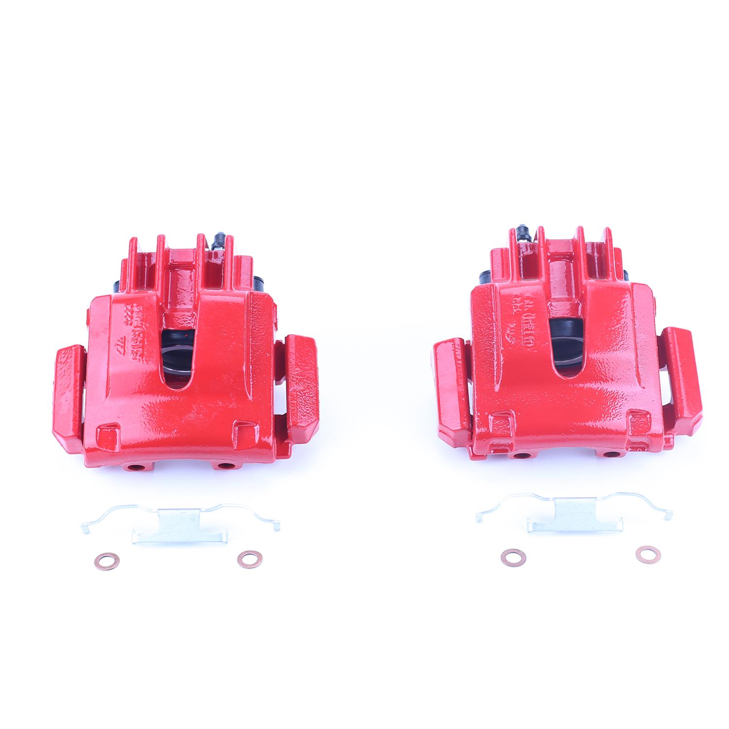 PowerStop Z23 Evolution Sport Brake Upgrade Kits with Calipers for 2002-2006 EXPEDITION, 2003-2006 NAVIGATOR - KC1934 Disc Kits, Calipers, Front and Rear, Cross-drilled/Slotted Rotors, Red Calipers, Ford, Lincoln, Kit thumbnail 5