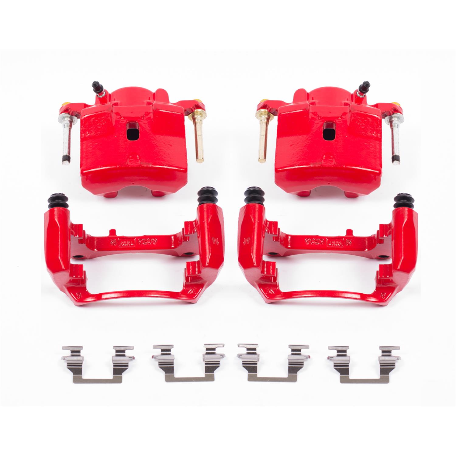 PowerStop Z23 Evolution Sport Brake Upgrade Kits with Calipers for 2007-2008 AURA, 2005-2008 G6, 2004-2008 MALIBU - KC1612A Pads, Z23, Red Calipers, Drilled/Slotted Rotors, Front/Rear, Chevy, Kit thumbnail 6