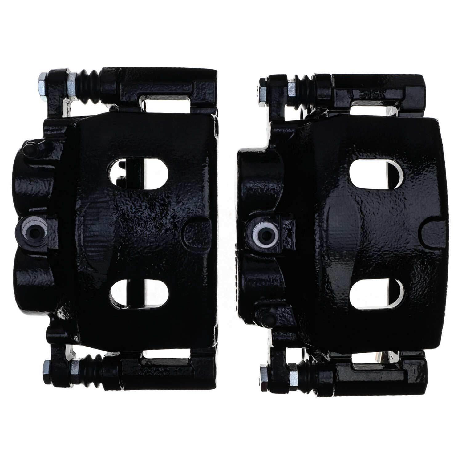 PowerStop Performance Powdercoated Brake Calipers S4918ABLK Disc Caliper, 2-Piston, Iron, Black Powdercoated, Cadillac, Chevy, GMC, Front, Pair thumbnail 5