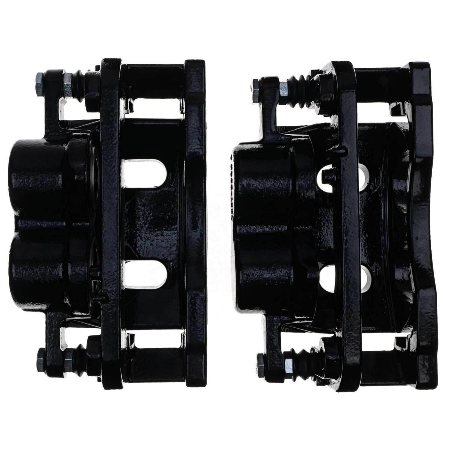 PowerStop Performance Powdercoated Brake Calipers S4918ABLK Disc Caliper, 2-Piston, Iron, Black Powdercoated, Cadillac, Chevy, GMC, Front, Pair thumbnail 4