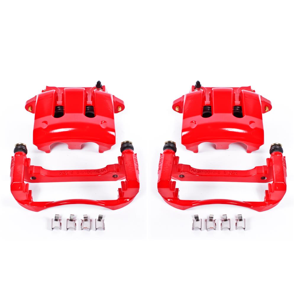 Power Stop S4928B Red Powder-Coated Performance Caliper
