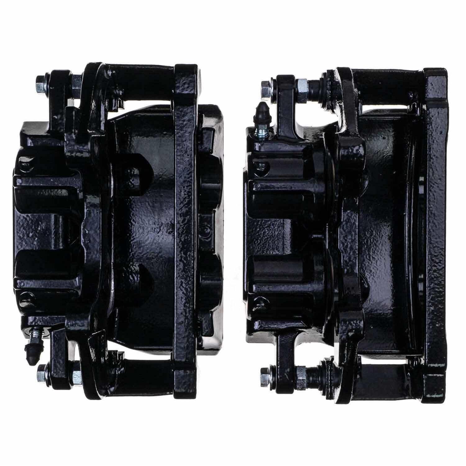 PowerStop Performance Powdercoated Brake Calipers S5016ABLK Disc Caliper, 2-Piston, Iron, Black Powdercoated, Chrysler, Dodge, Front, Pair thumbnail 2