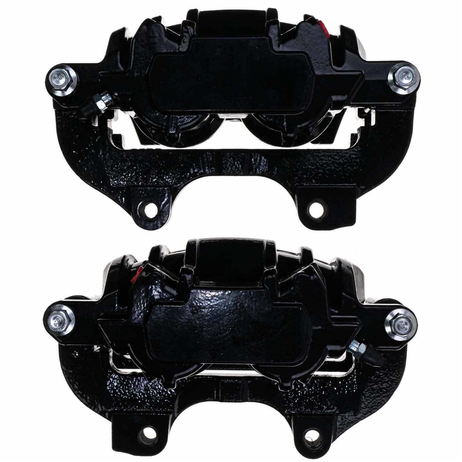 PowerStop Performance Powdercoated Brake Calipers S5016ABLK Disc Caliper, 2-Piston, Iron, Black Powdercoated, Chrysler, Dodge, Front, Pair thumbnail 4