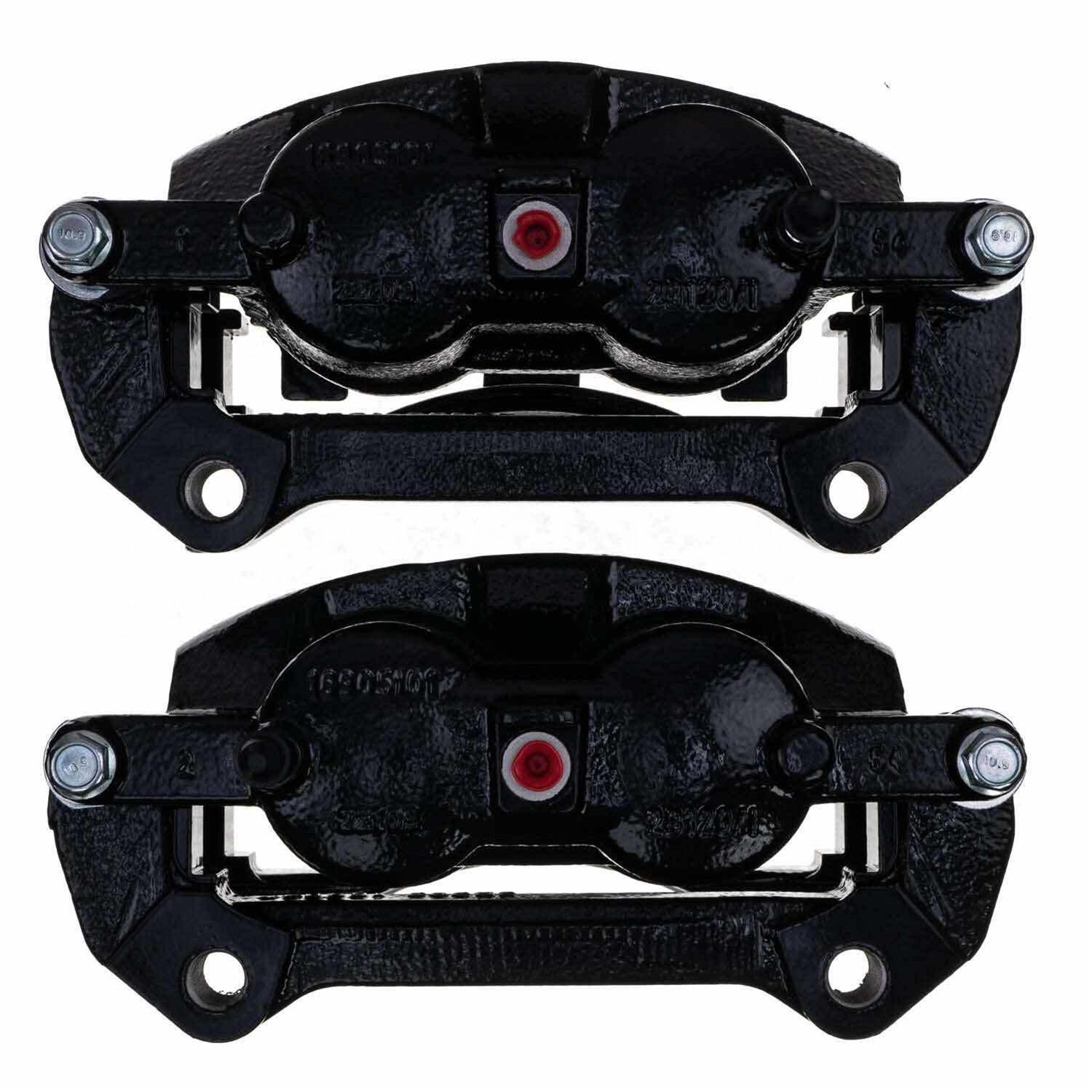 PowerStop Performance Powdercoated Brake Calipers for 2010-2021 EXPEDITION, NAVIGATOR, 2010-2011 F-150 - S5236BLK Disc Caliper, Performance, Cast Iron, Black Powdercoated, 2-Piston, Ford, Lincoln, Front, Pair thumbnail 2