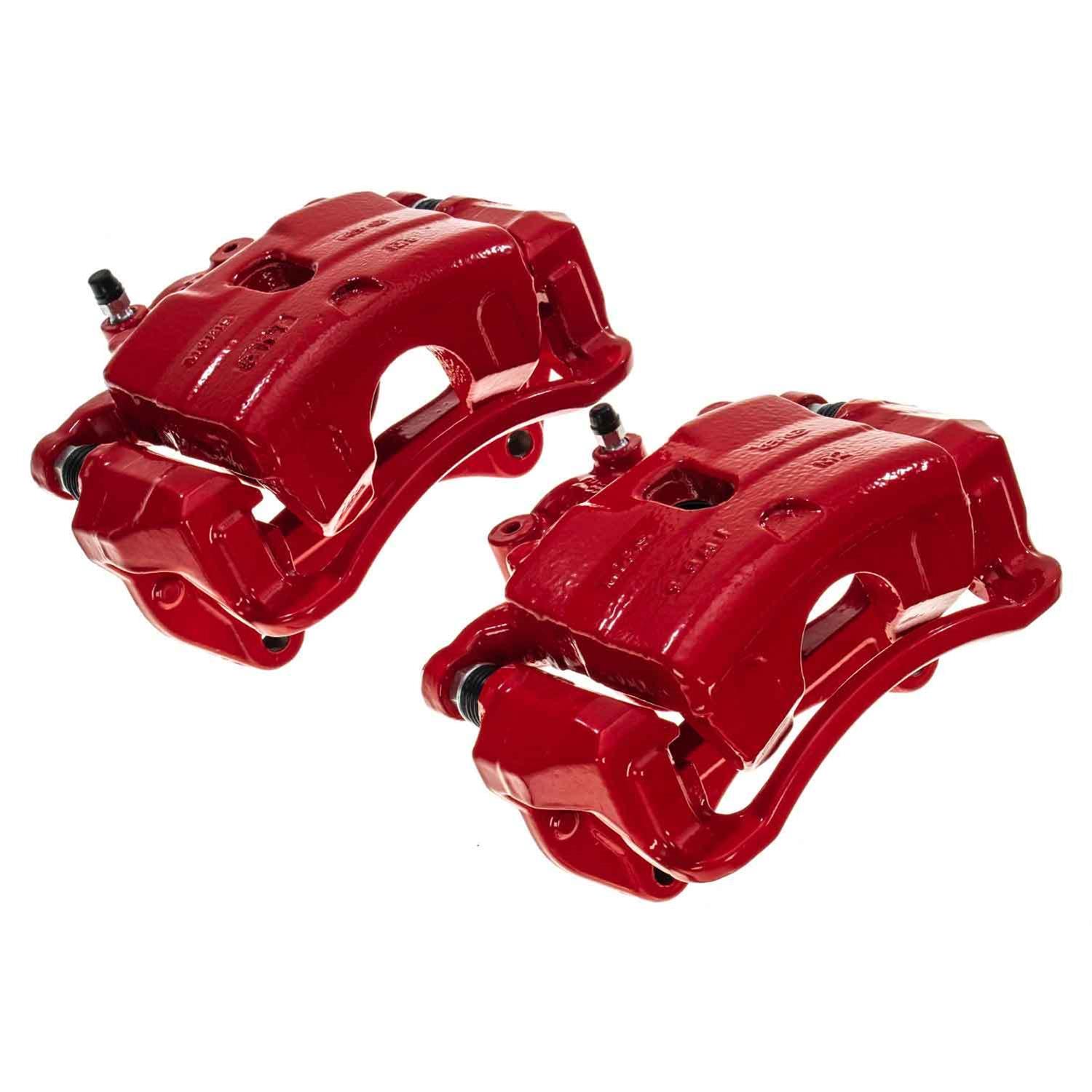 PowerStop Z23 Evolution Sport Brake Upgrade Kits with Calipers for 2016-2019 OPTIMA, SONATA - KC7509 Disc Kits, Calipers, Cross-drilled/Slotted Rotors, Red Calipers, Front, Hyundai, Kia, Kit thumbnail 9