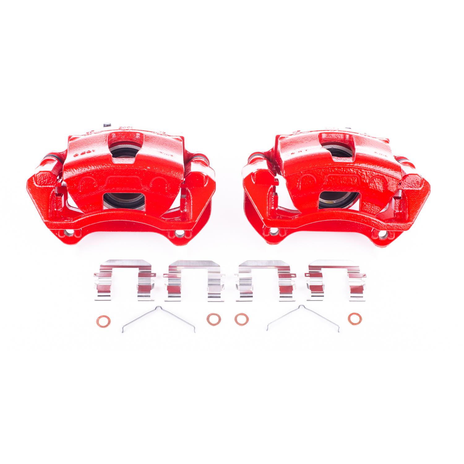 PowerStop Z23 Evolution Sport Brake Upgrade Kits with Calipers KC7353 Disc Kit, Upgrade, Front, Cross-Drilled/Slotted Surface, Hyundai, Kia, Kit thumbnail 5
