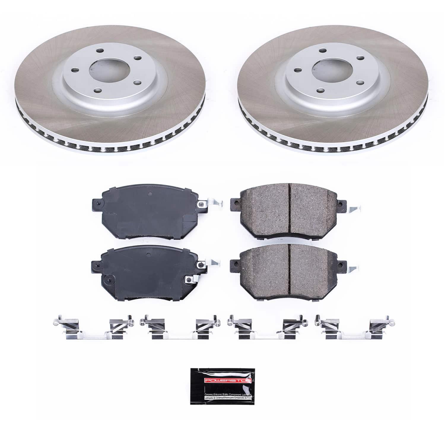 Power Stop 05-06 Nissan Altima Front and Rear Semi-Coated Rotor Kit (1x psbSC091, 1x psbSC098) thumbnail 7