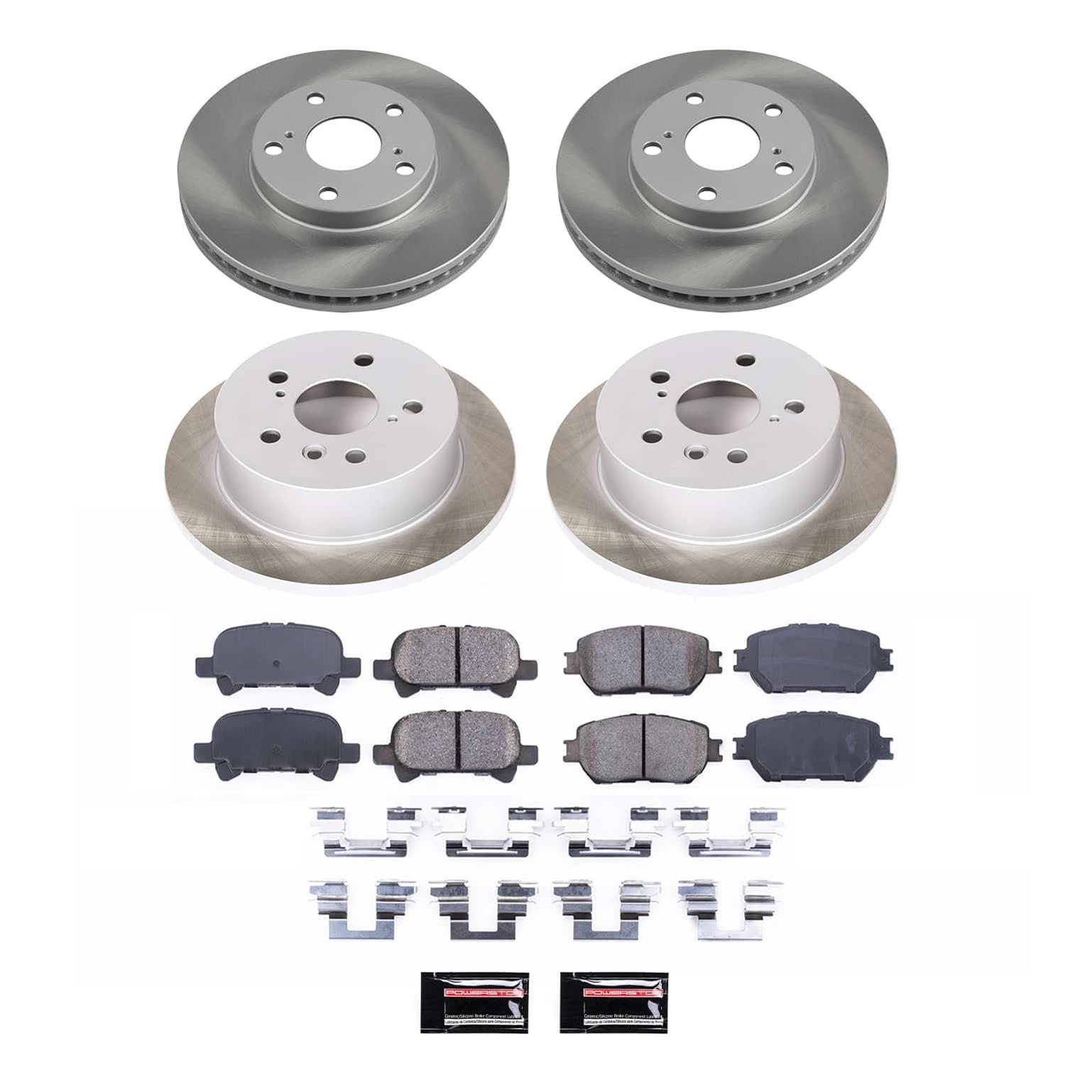 Power Stop 02-06 Toyota Camry Front and Rear Semi-Coated Rotor Kit (1x psbSC1064, 1x psbSC2417) thumbnail 6