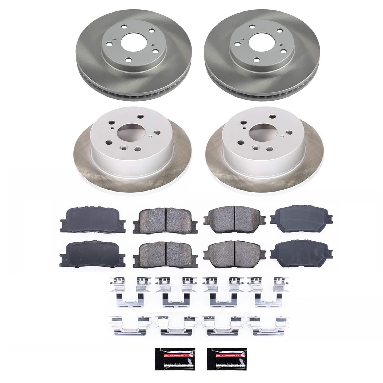 Power Stop 02-06 Toyota Camry Front and Rear Semi-Coated Rotor Kit (1x psbSC1064, 1x psbSC2418) thumbnail 7