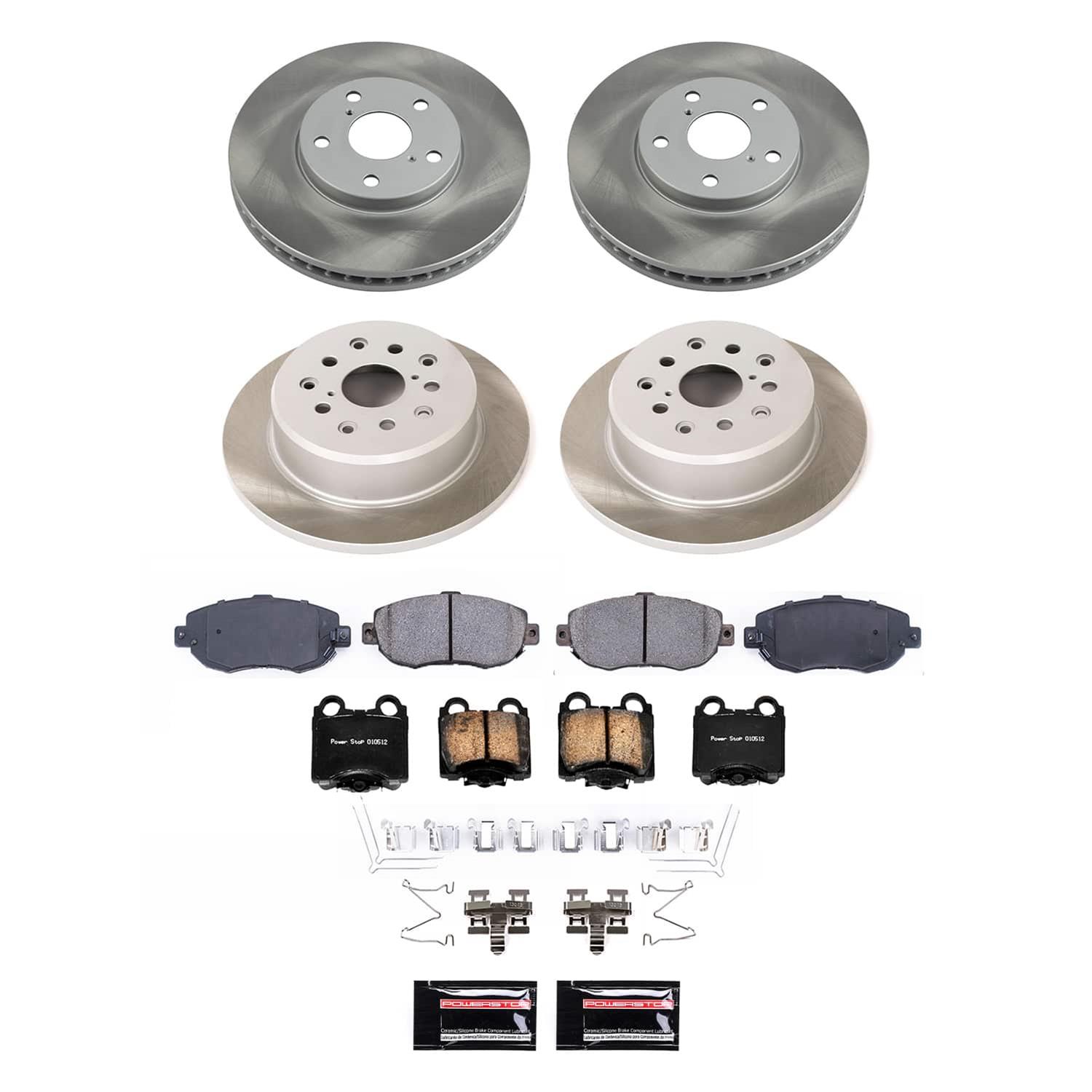Power Stop 98-05 Lexus GS300 Front and Rear Semi-Coated Rotor Kit (1x psbSC1077, 1x psbSC1149) thumbnail 6