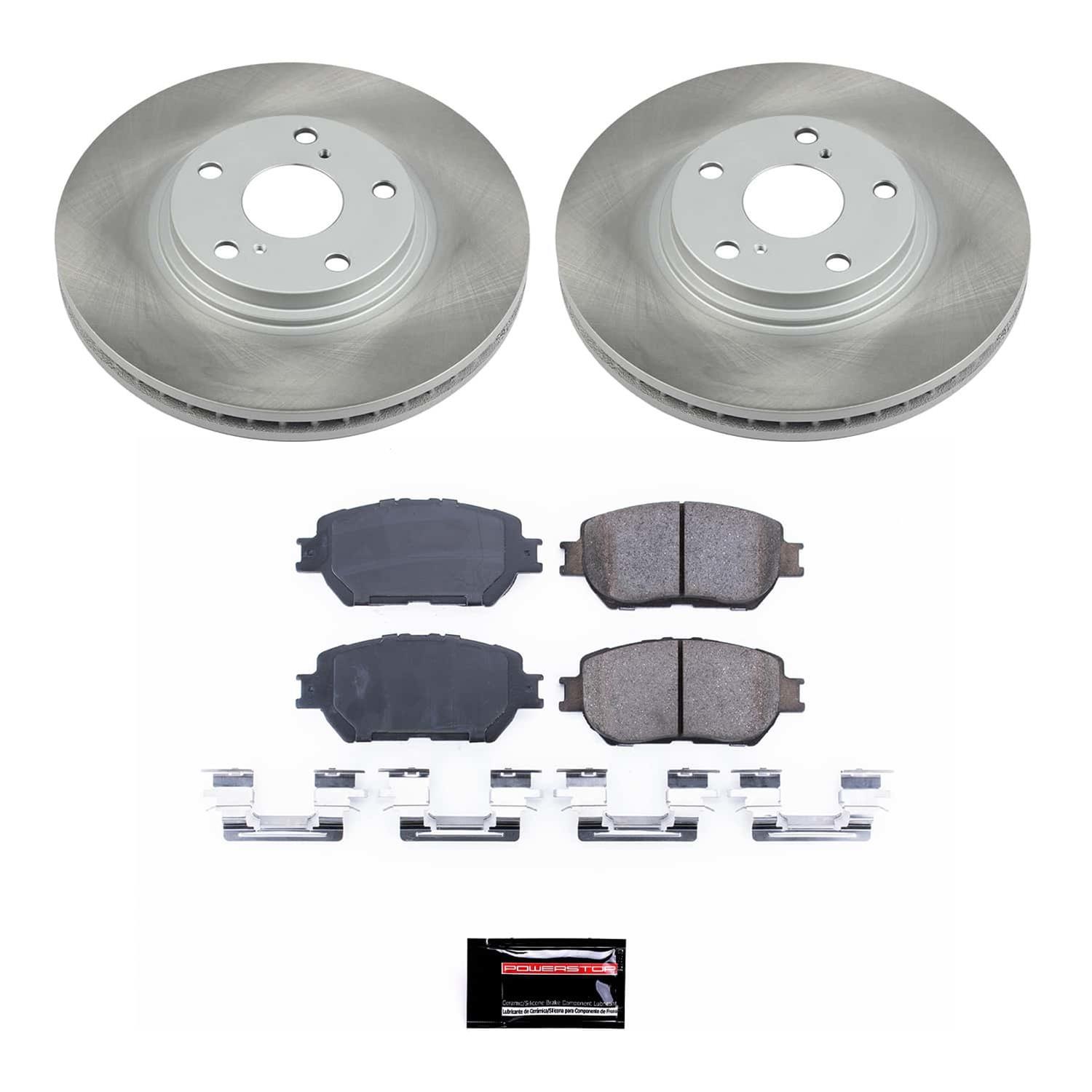 Power Stop 02-04 Toyota Camry Front and Rear Semi-Coated Rotor Kit (1x psbSC1143, 1x psbSC2418) thumbnail 7