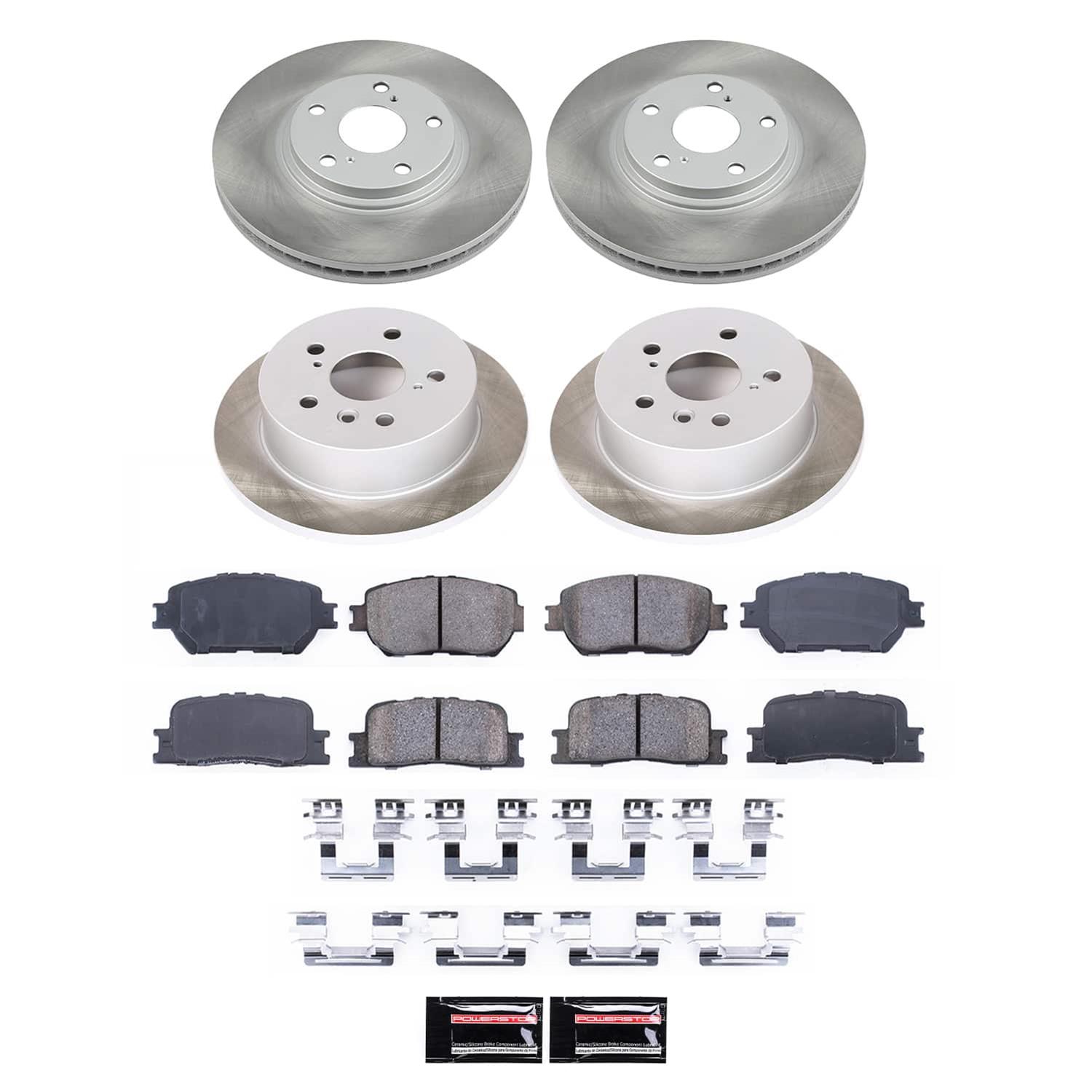 Power Stop 02-04 Toyota Camry Front and Rear Semi-Coated Rotor Kit (1x psbSC1143, 1x psbSC2418) thumbnail 6