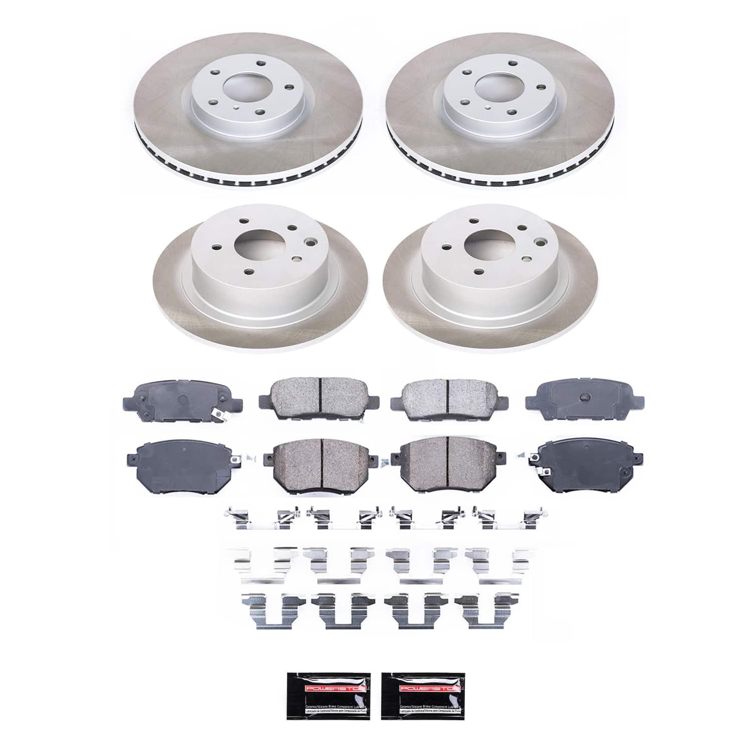 Power Stop 07-08 Nissan Maxima Front and Rear Semi-Coated Rotor Kit (1x psbSC098, 1x psbSC116) thumbnail 6
