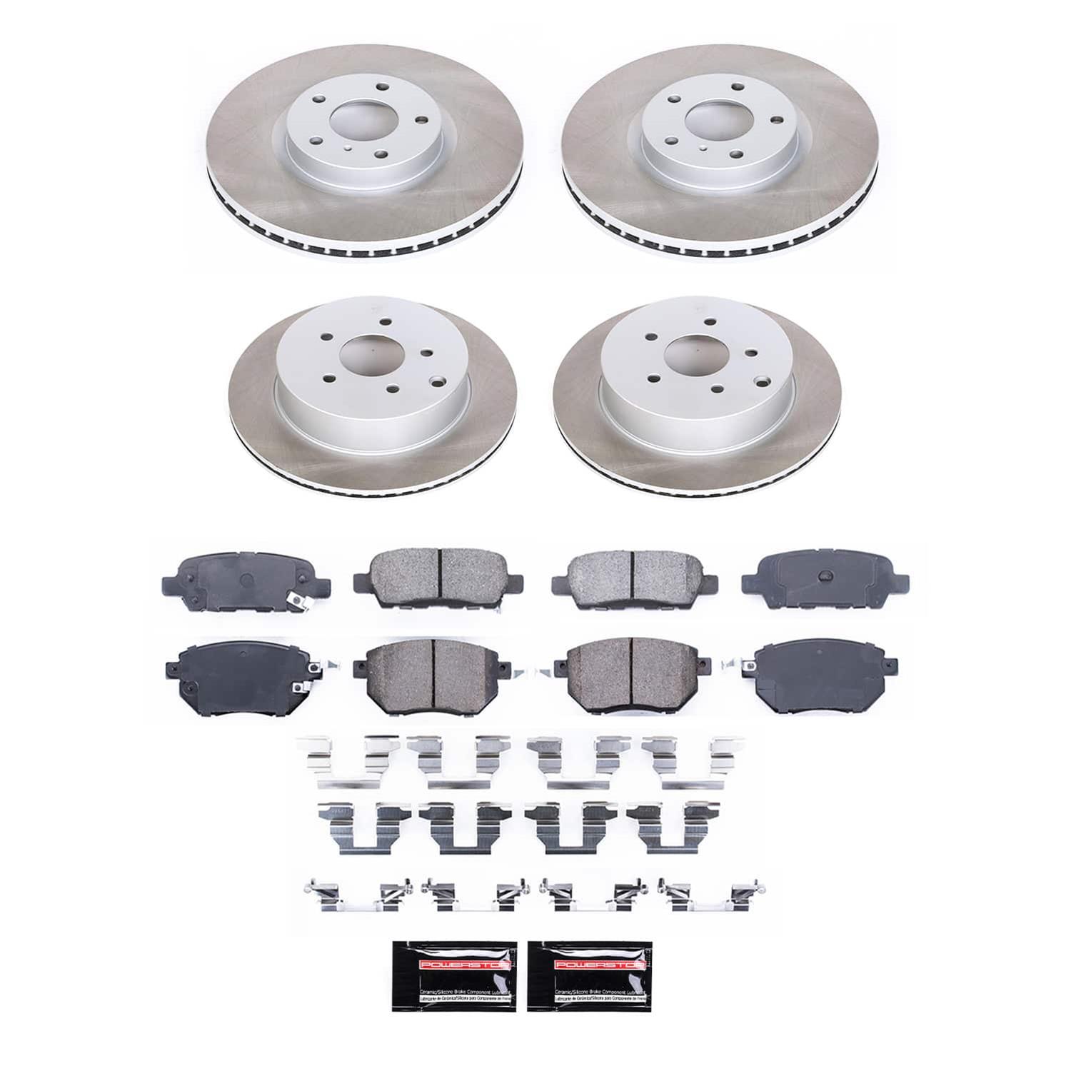 Power Stop 06-07 Nissan Murano Front and Rear Semi-Coated Rotor Kit (1x psbSC116, 1x psbSC2427) thumbnail 6