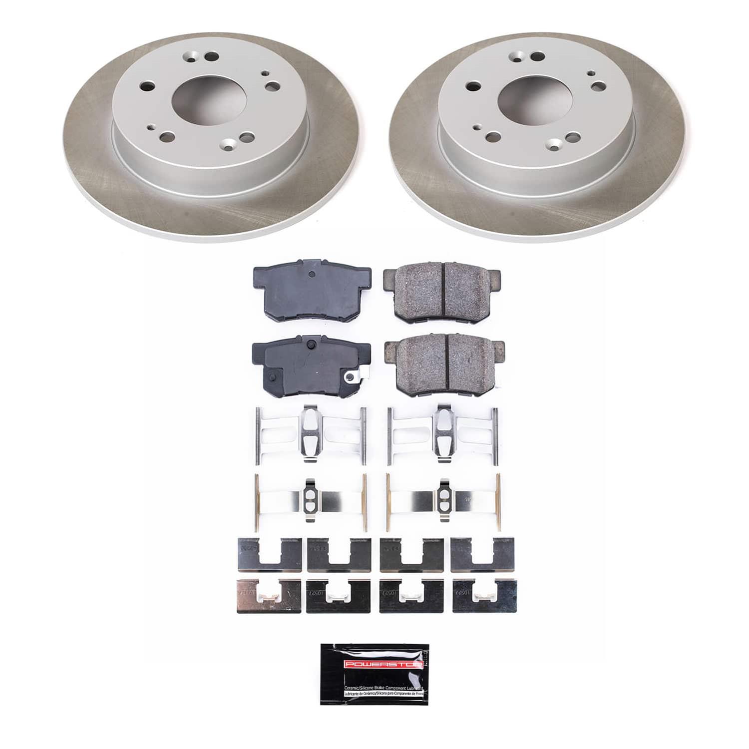 Power Stop 06-11 Honda Civic Front and Rear Semi-Coated Rotor Kit (1x psbSC1243, 1x psbSC2384) thumbnail 8