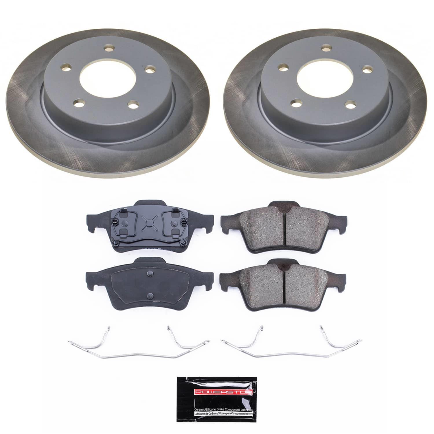 Power Stop 04-05 Mazda 3 Rear Semi-Coated Rotor Kit thumbnail 5