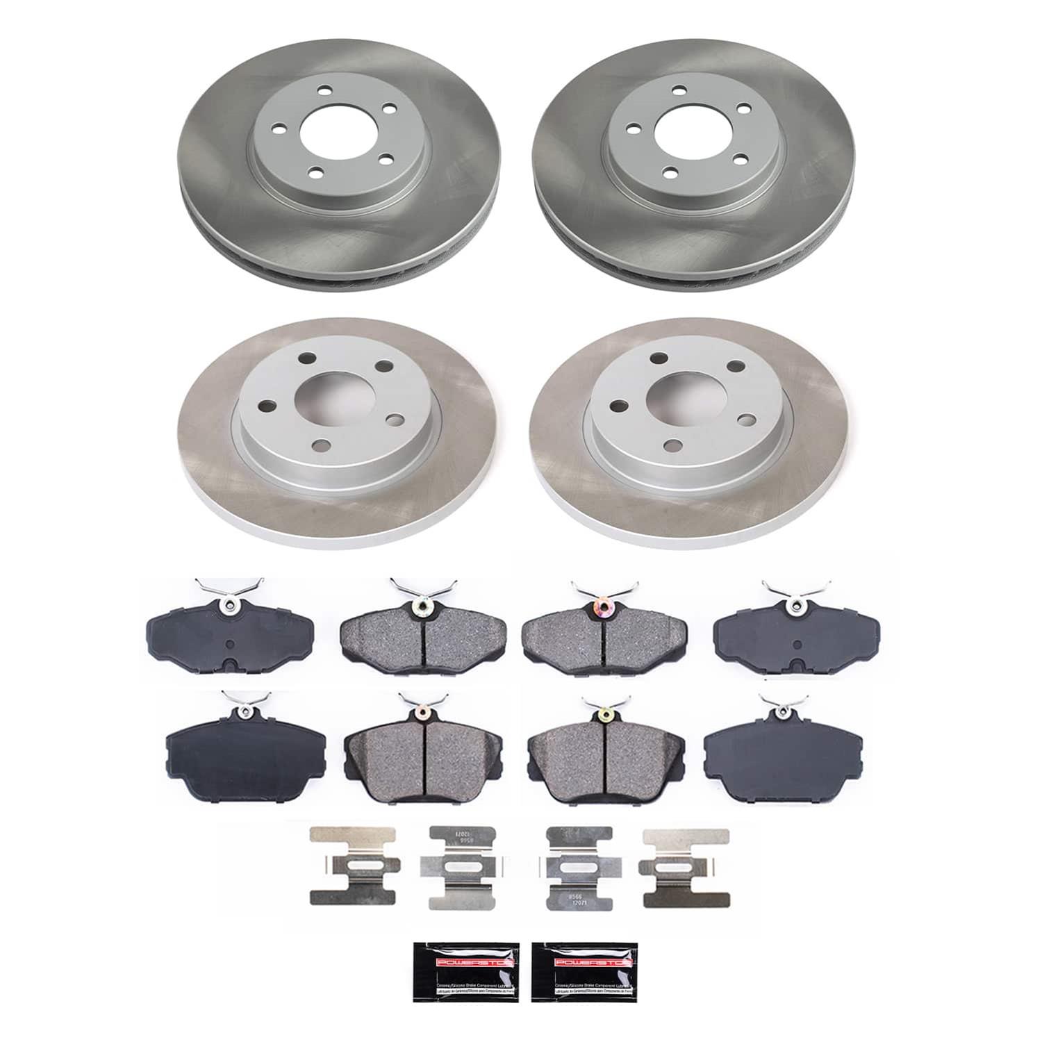 Power Stop 96-99 Ford Taurus Front and Rear Semi-Coated Rotor Kit (1x psbSC1298, 1x psbSC1318) thumbnail 5