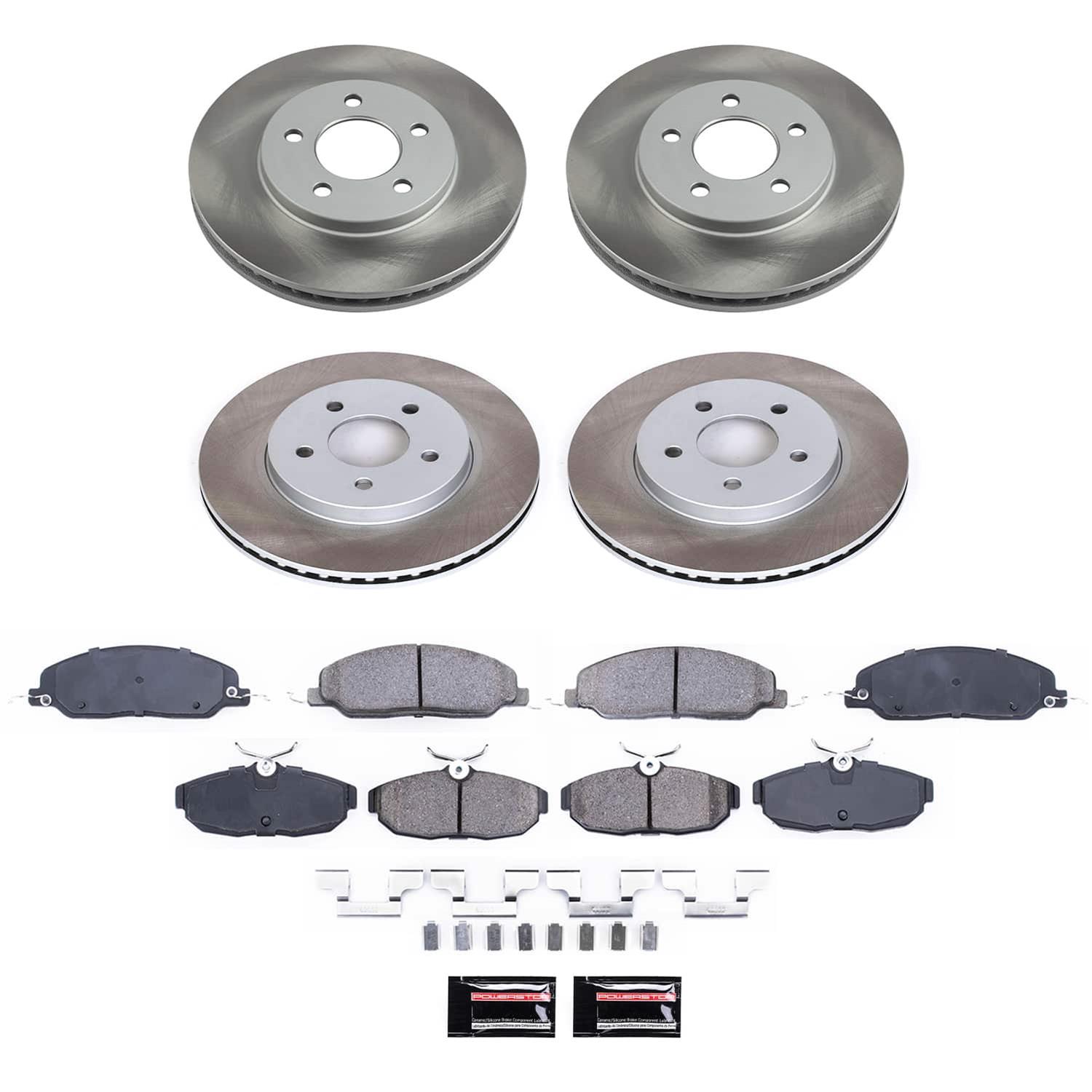 Power Stop 05-10 Ford Mustang Front and Rear Semi-Coated Rotor Kit (1x psbSC1382, 1x psbSC1384) thumbnail 5