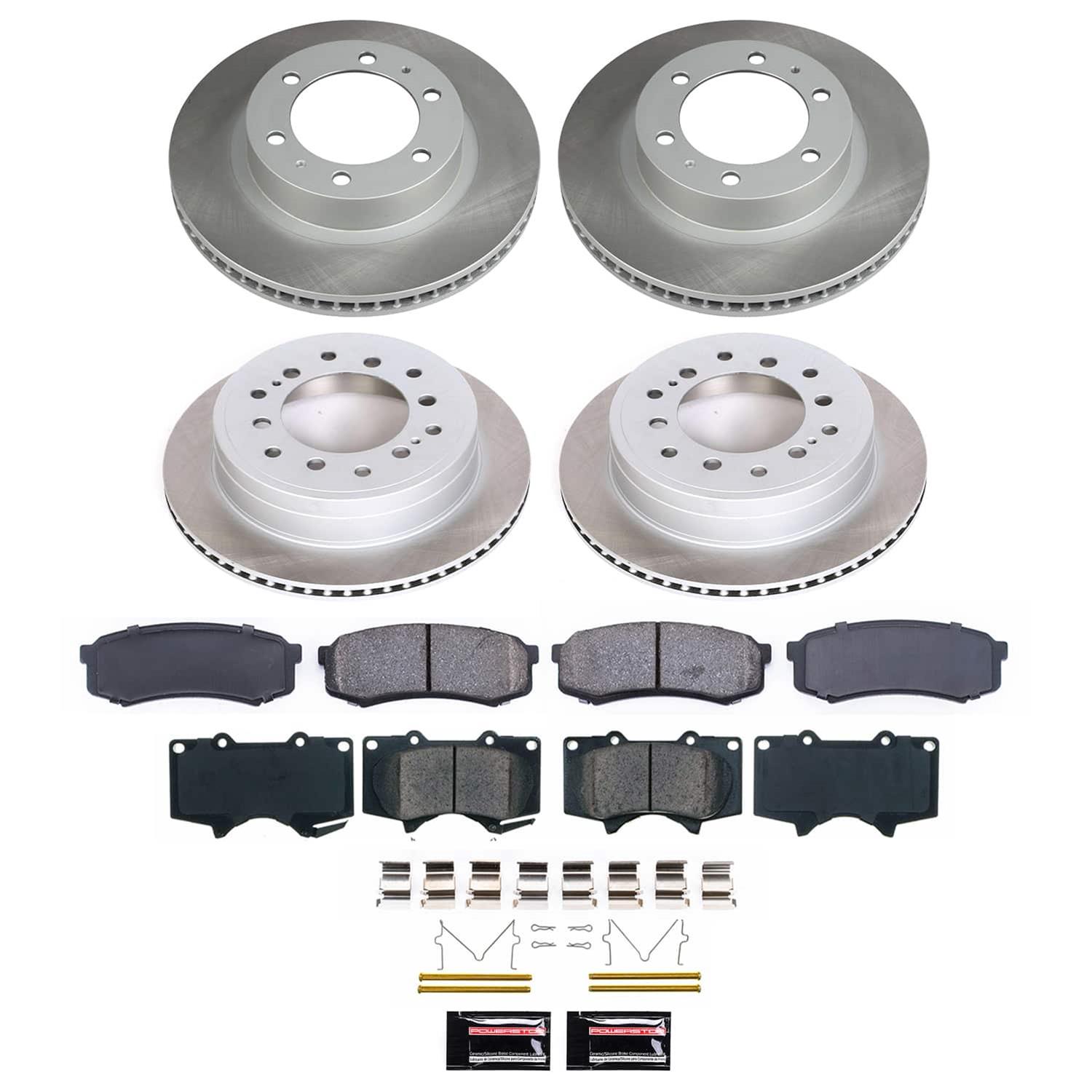 Power Stop 03-09 Toyota 4Runner Front and Rear Semi-Coated Rotor Kit (1x psbSC137, 1x psbSC2405) thumbnail 5