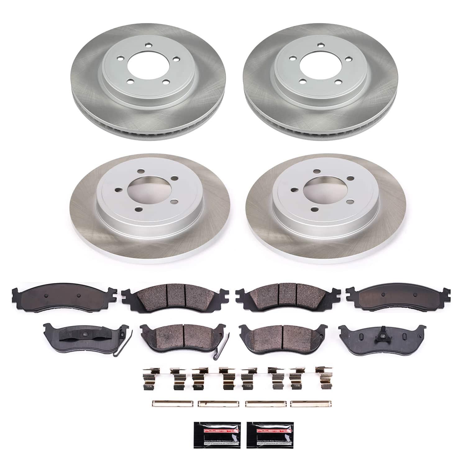 Power Stop 06-10 Ford Explorer Front and Rear Semi-Coated Rotor Kit (1x psbSC1441, 1x psbSC1929) thumbnail 5