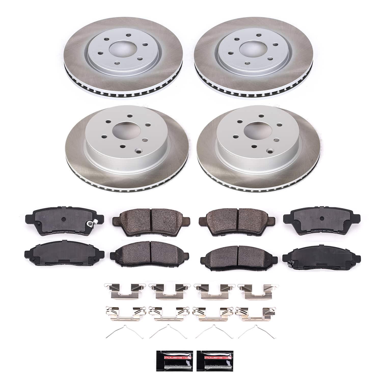 Power Stop 05-12 Nissan Pathfinder Front and Rear Semi-Coated Rotor Kit (1x psbSC142, 1x psbSC147) thumbnail 5