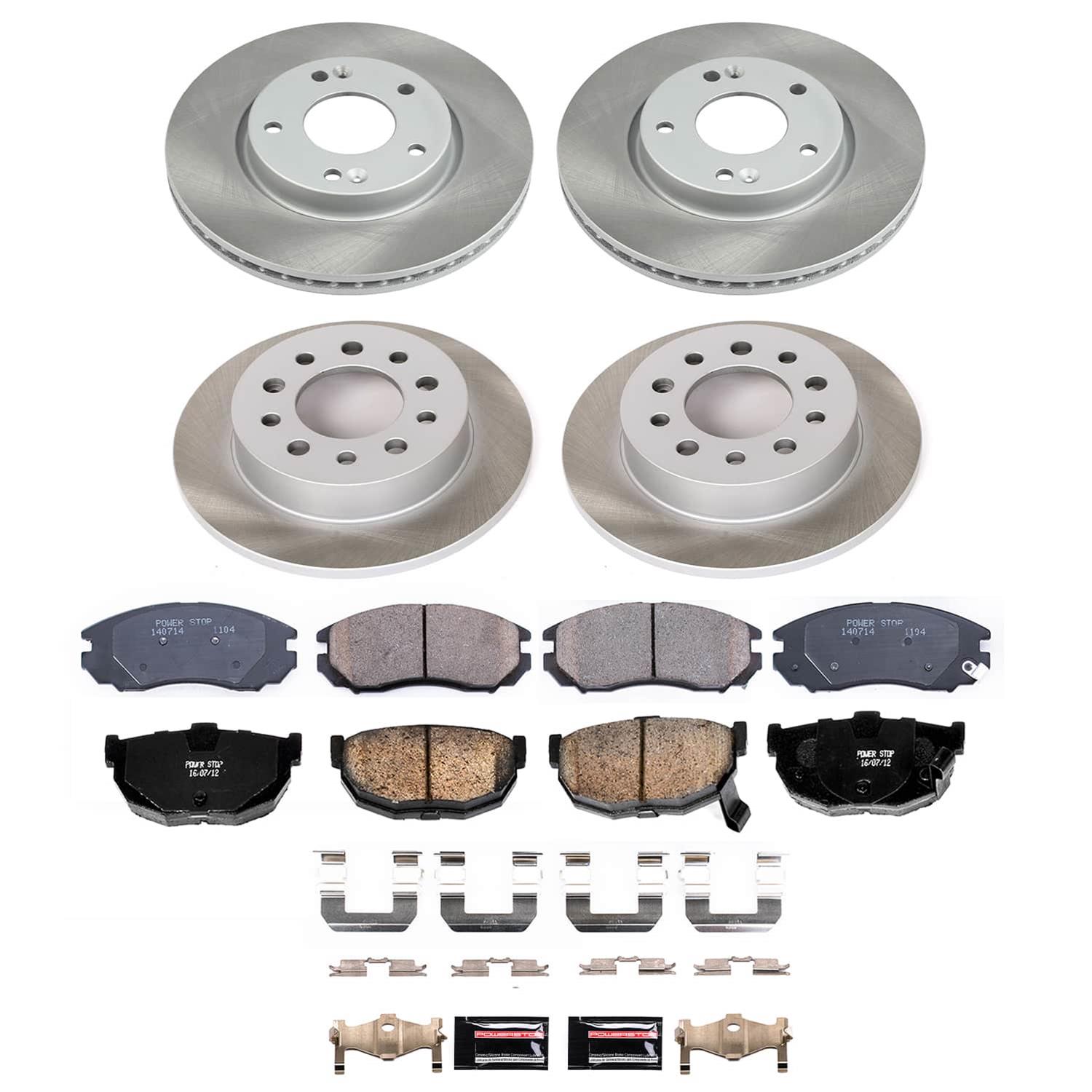 Power Stop 04-06 Hyundai Tiburon Front and Rear Semi-Coated Rotor Kit (1x psbSC163, 1x psbSC170) thumbnail 5