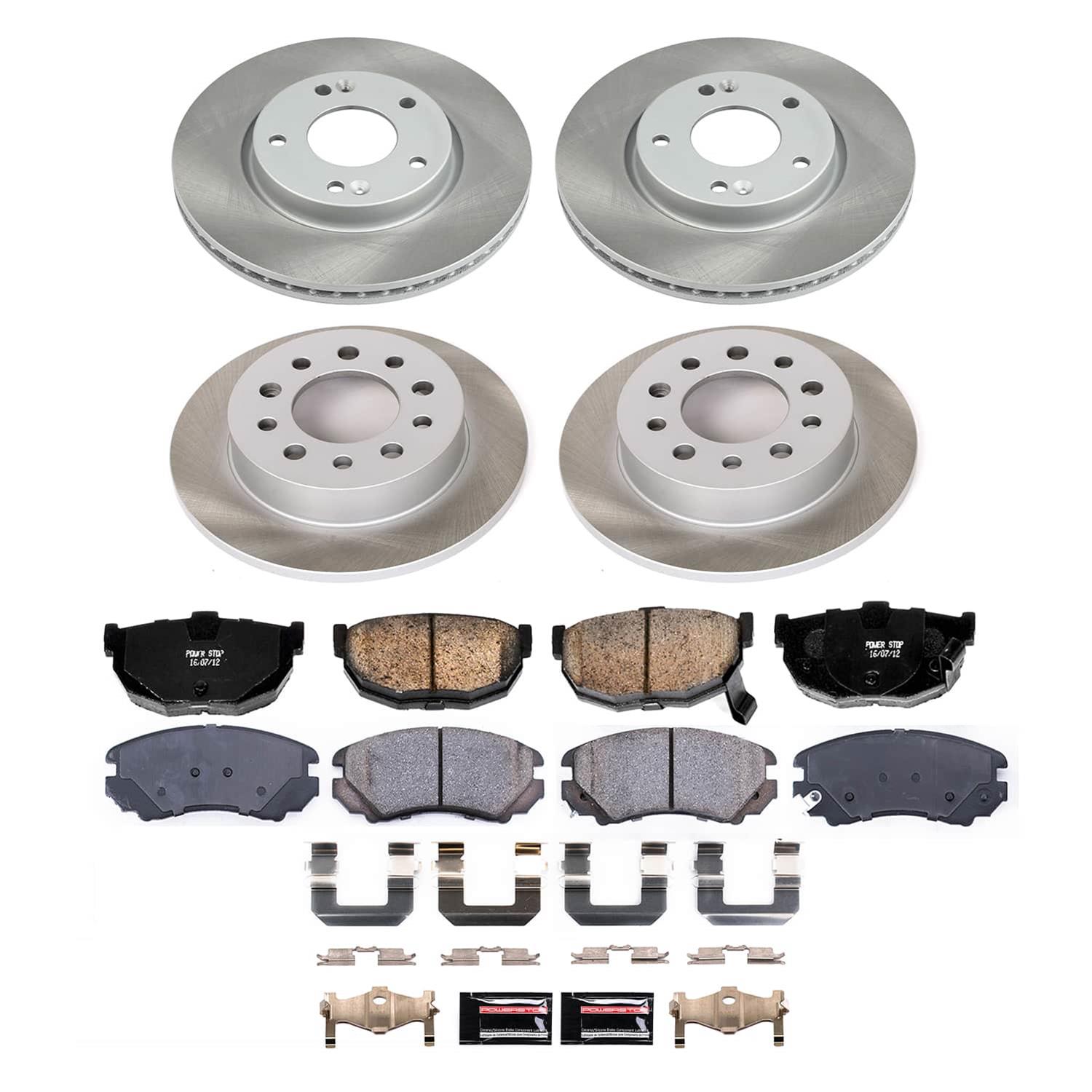 Power Stop 03-08 Hyundai Tiburon Front and Rear Semi-Coated Rotor Kit (1x psbSC165, 1x psbSC170) thumbnail 5