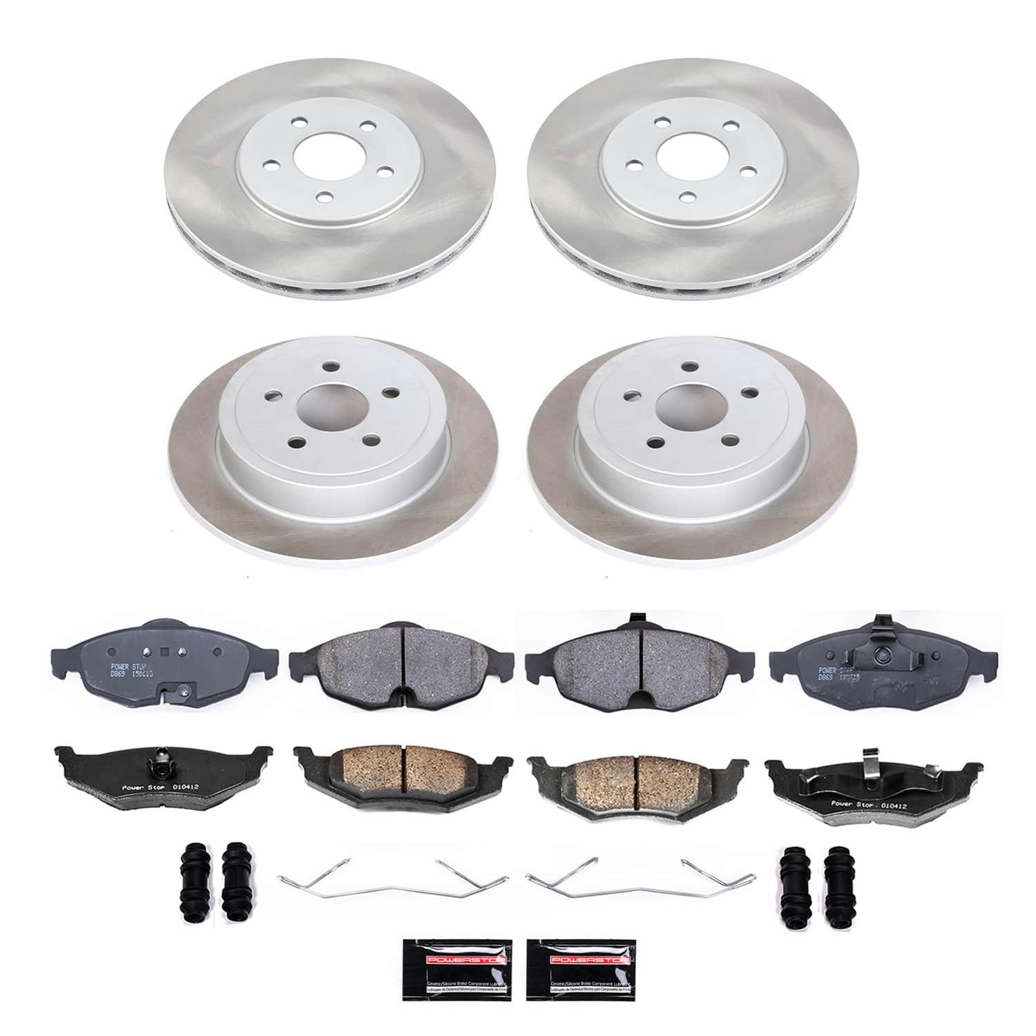 Power Stop 01-06 Chrysler Sebring Front and Rear Semi-Coated Rotor Kit (1x psbSC1684, 1x psbSC6266) thumbnail 5