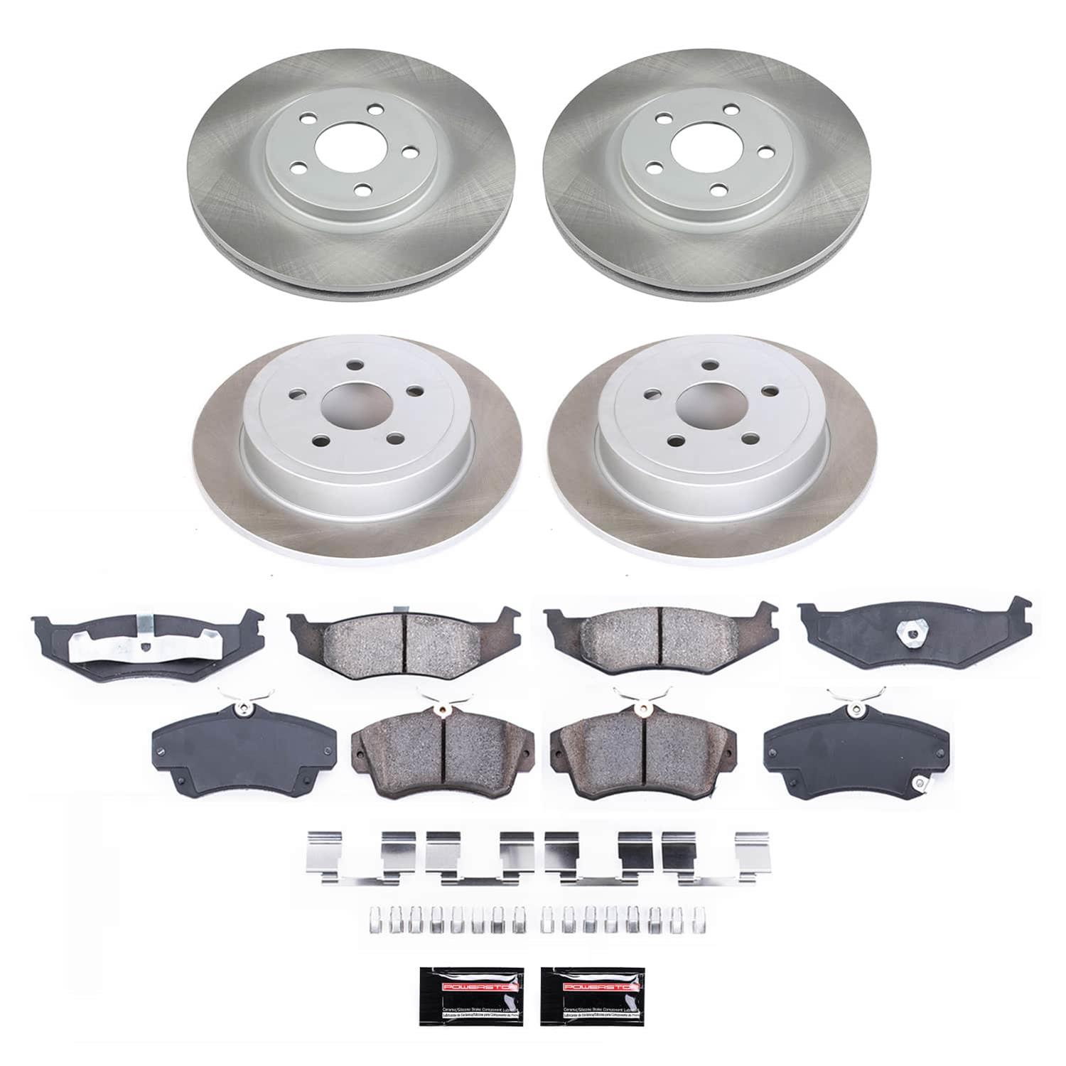 Power Stop 01-03 Chrysler PT Cruiser Front and Rear Semi-Coated Rotor Kit (1x psbSC1704, 1x psbSC6266) thumbnail 5