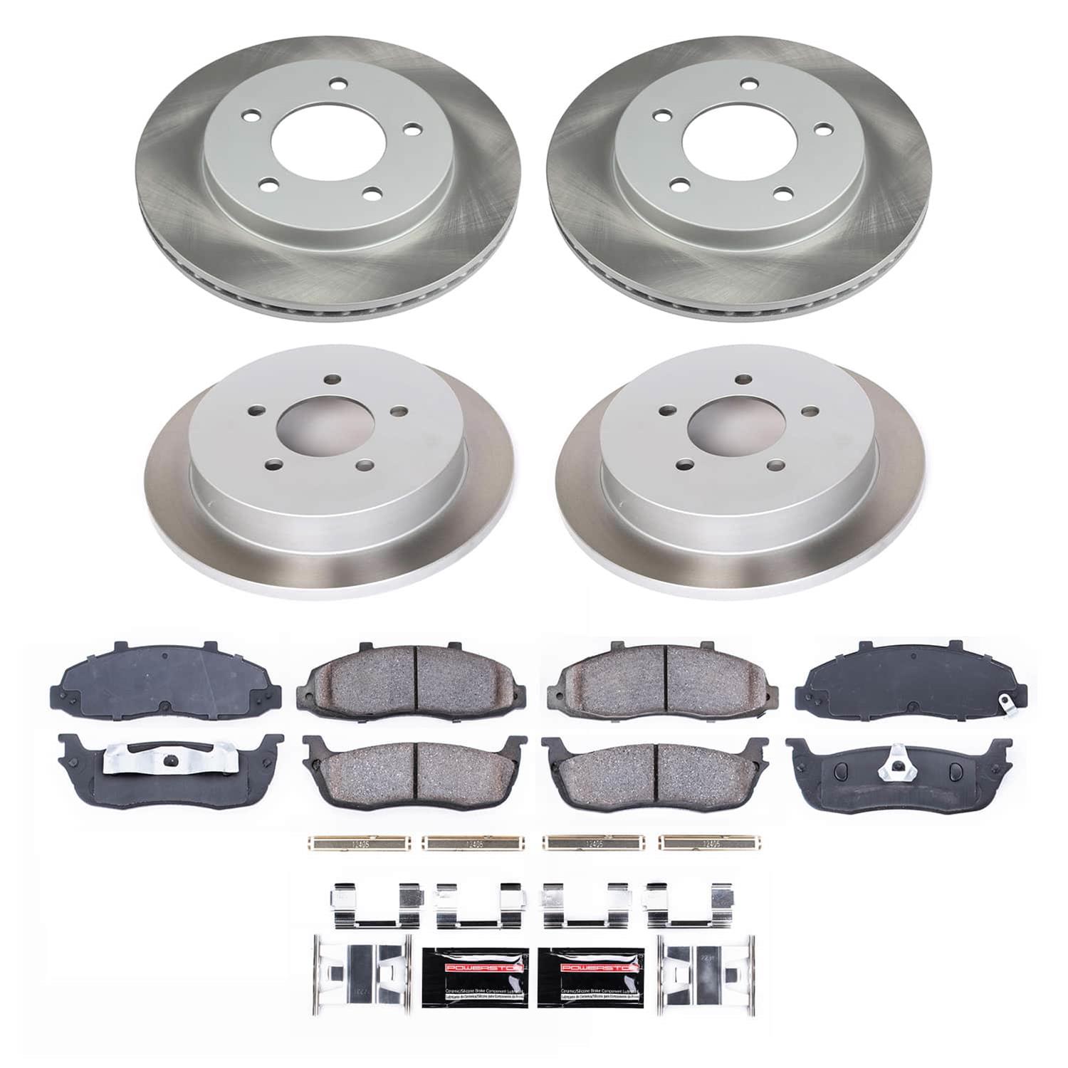 Power Stop 00-03 Ford F-150 Front and Rear Semi-Coated Rotor Kit (1x psbSC1866, 1x psbSC1913) thumbnail 5