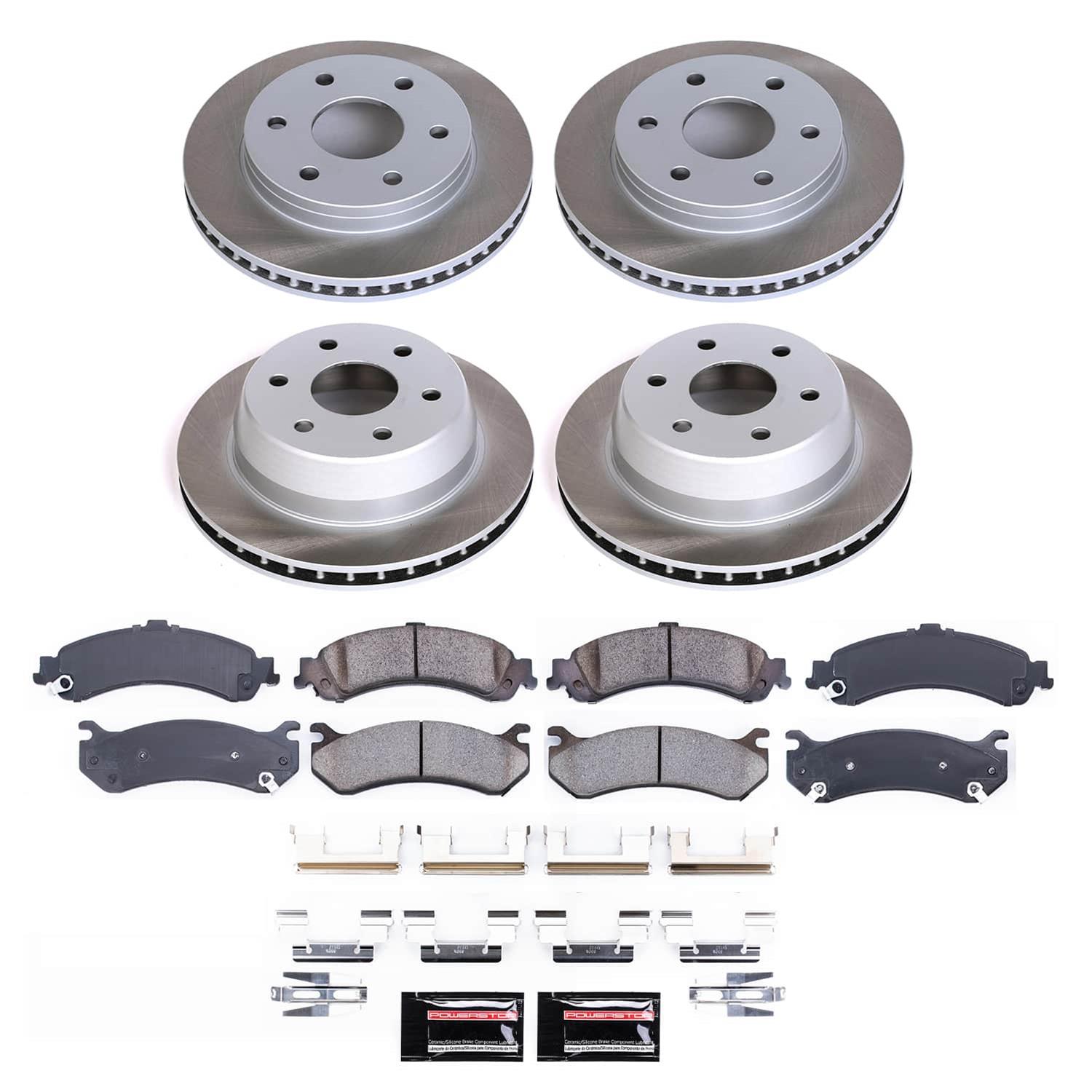 Power Stop 02-06 Cadillac Escalade Front and Rear Semi-Coated Rotor Kit (1x psbSC2009, 1x psbSC2046) thumbnail 5